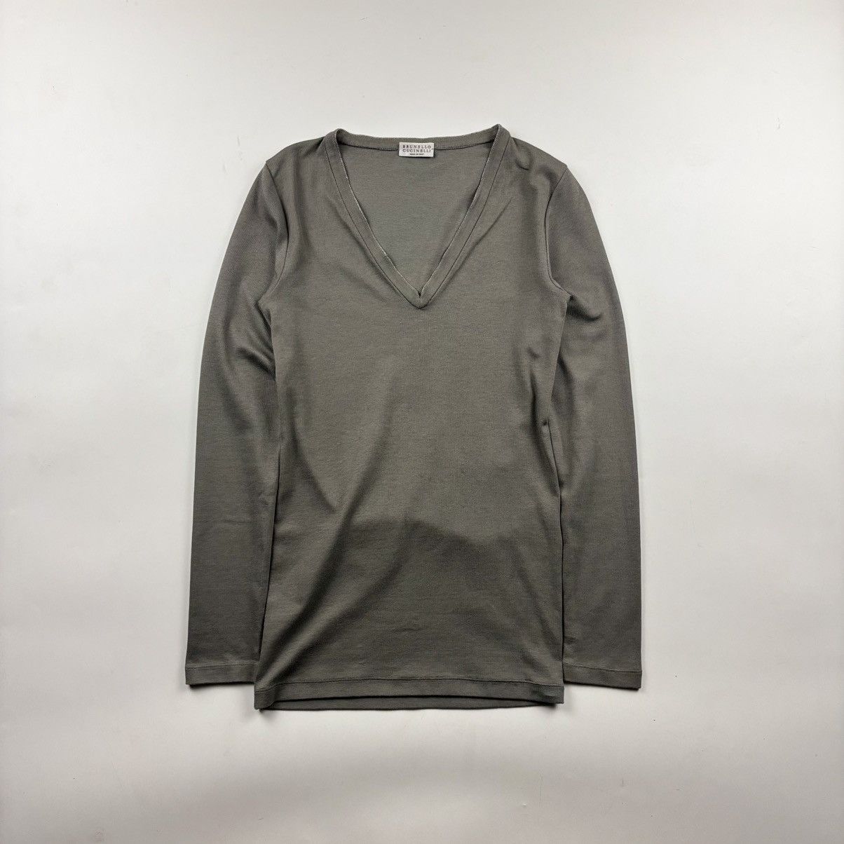 Brunello Cucinelli Brunello Cucinelli V-neck Top Size S / US 4 / IT 40 - 1 Thumbnail