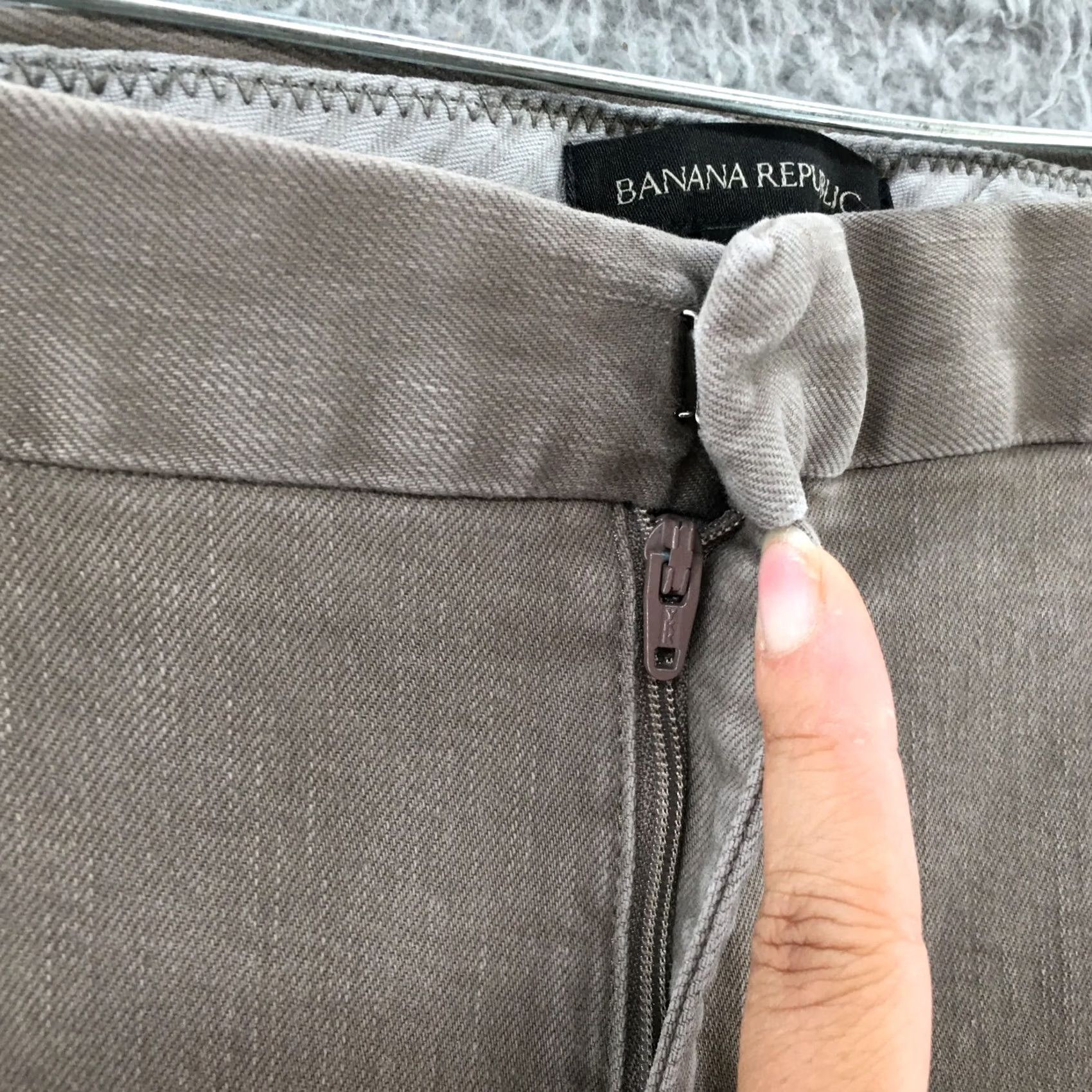 Banana Republic Banana Republic Sloan Chino Pants Womens 14 High Rise Taupe Brown Casual Workwear Shirt? Size 36" / US 14 / IT 50 - 4 Thumbnail