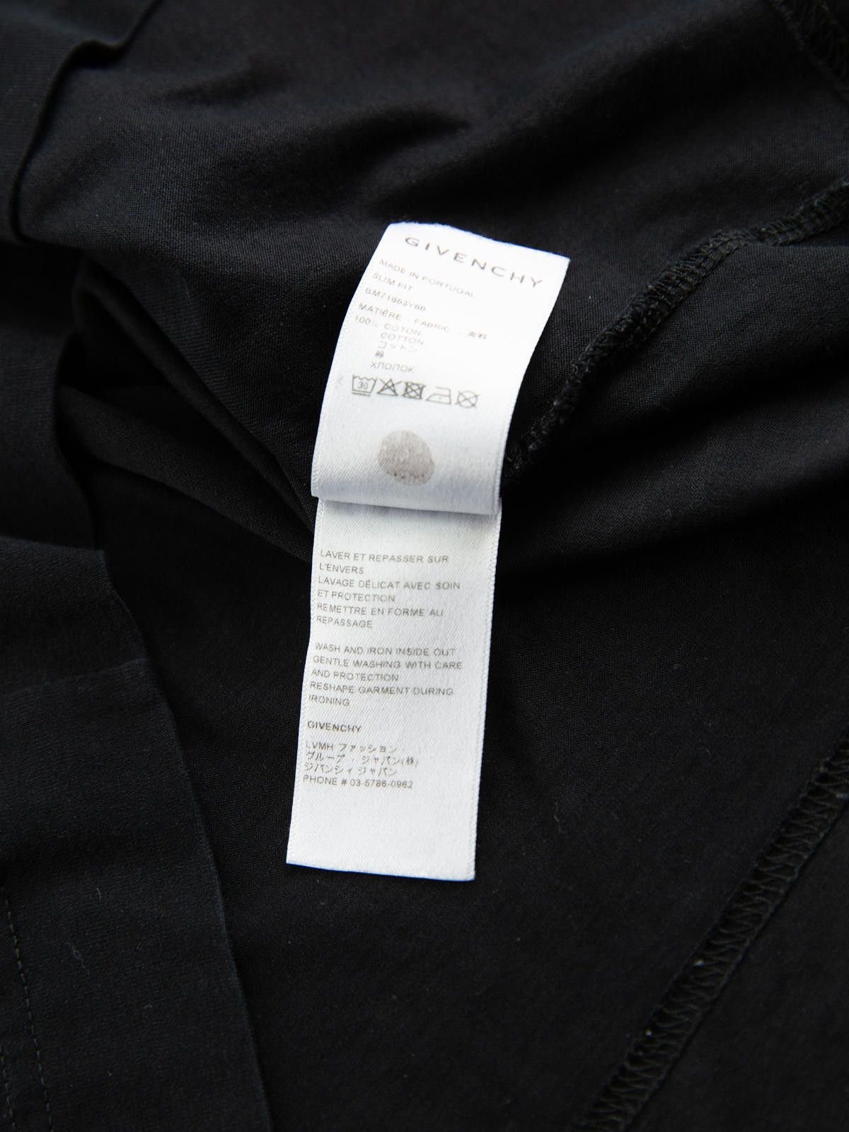 Givenchy Givenchy Mens Logo Black T Shirt Small Black Size US S / EU 44-46 / 1 - 6 Thumbnail