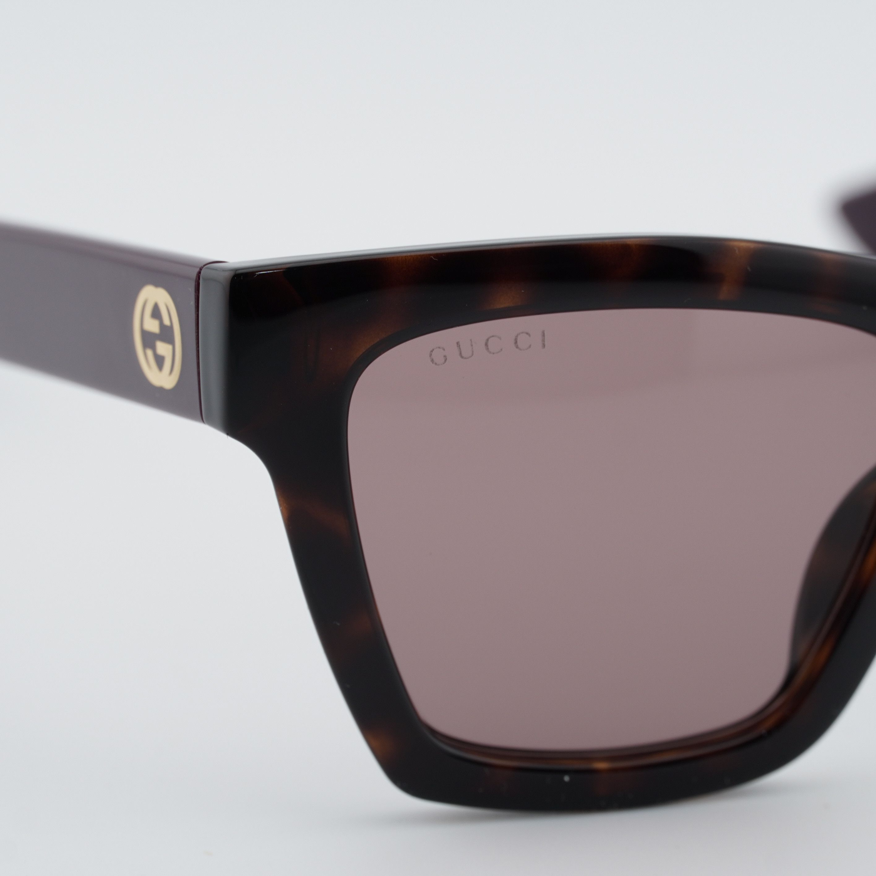 Gucci Gucci GG1714S 007 Sunglasses Havana Square Frame Size ONE SIZE - 2 Thumbnail