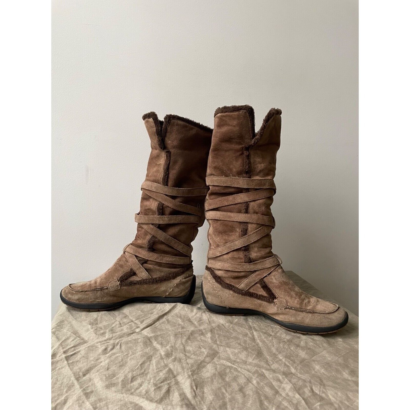 Esprit Esprit Y2K Vintage Arctic Strap High Knee Boots 8260AC Size US 6.5 / IT 36.5 - 4 Thumbnail
