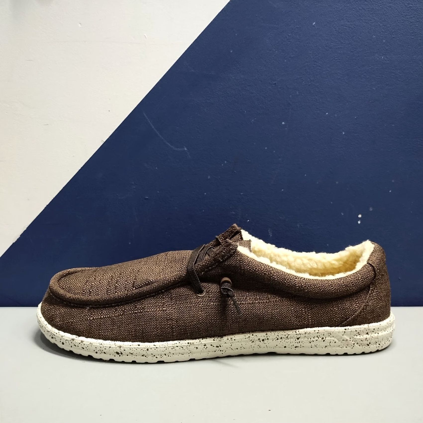 Vintage Crevo Mens Size 13 Slip On Loafers Brown White Faux Fur Lined Comfort Casual Shoe Size US 13 / EU 46 - 5 Thumbnail
