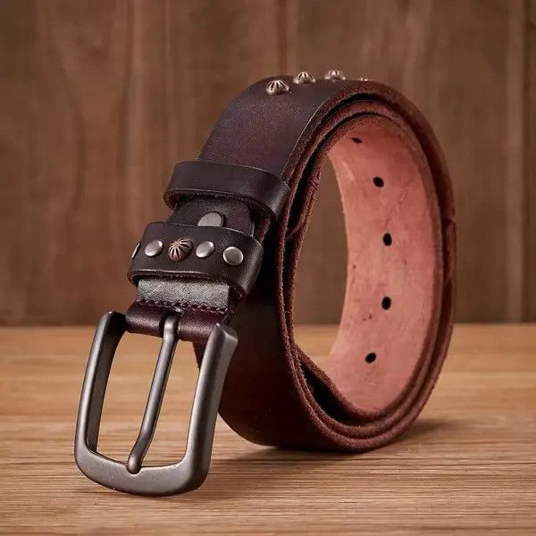 Cowboy Equipment Komura x Fujii 110 cm Real Cowskin Genuine Leather Belt Size ONE SIZE - 7 Thumbnail