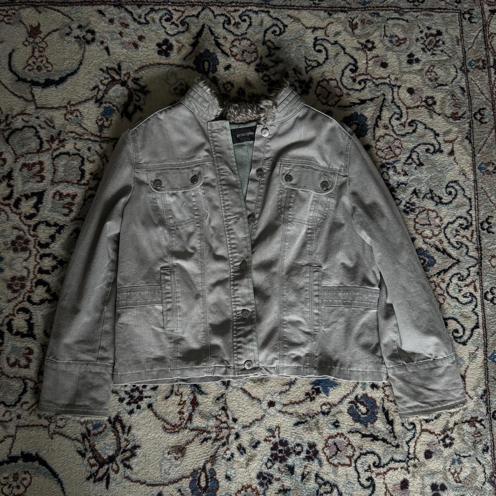 Principe Principles denim, fur & fleece button up jacket Size US M / EU 48-50 / 2 - 3 Thumbnail