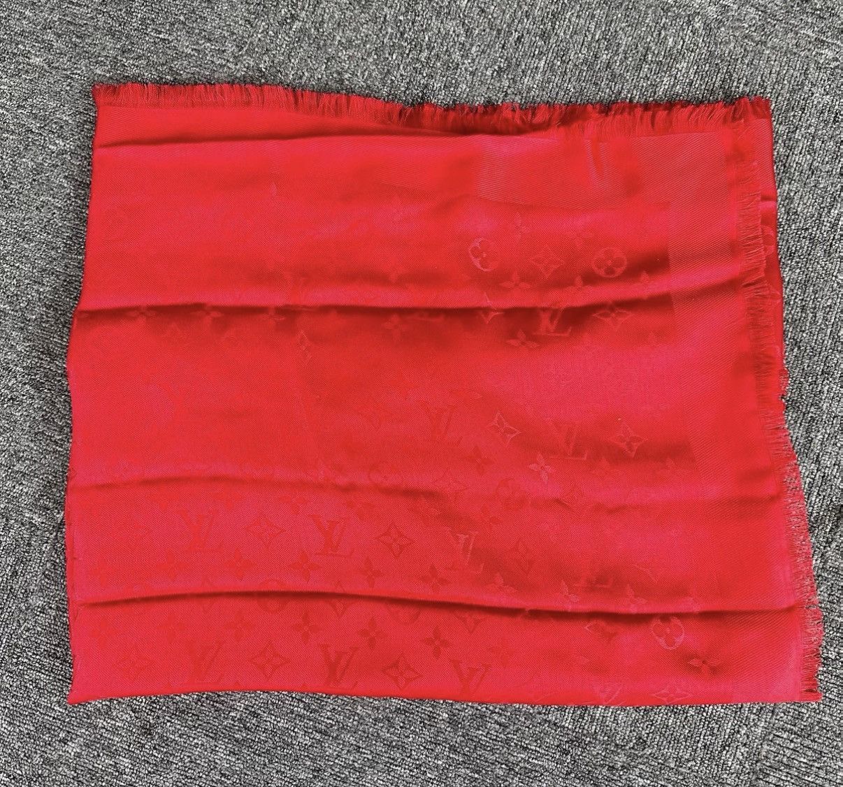 Louis Vuitton Louis Vuitton LV Mulberry Silk Large Square Scarf Shawl K12 Size ONE SIZE - 1 Thumbnail