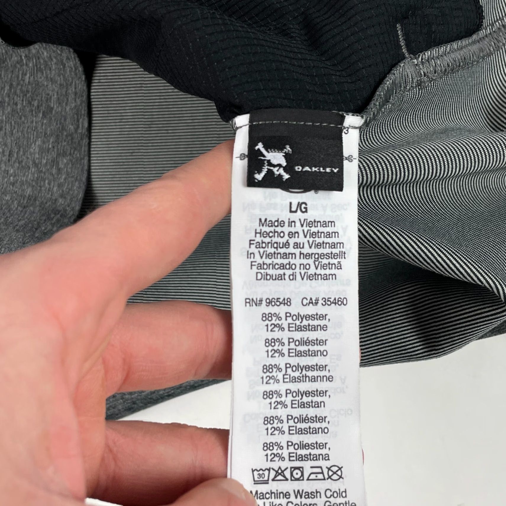 Oakley Oakley Jacket Mens Large Gray Softshell Full Zip Breathable Wind-Resistant Pockets Reflective Size US L / EU 52-54 / 3 - 6 Thumbnail