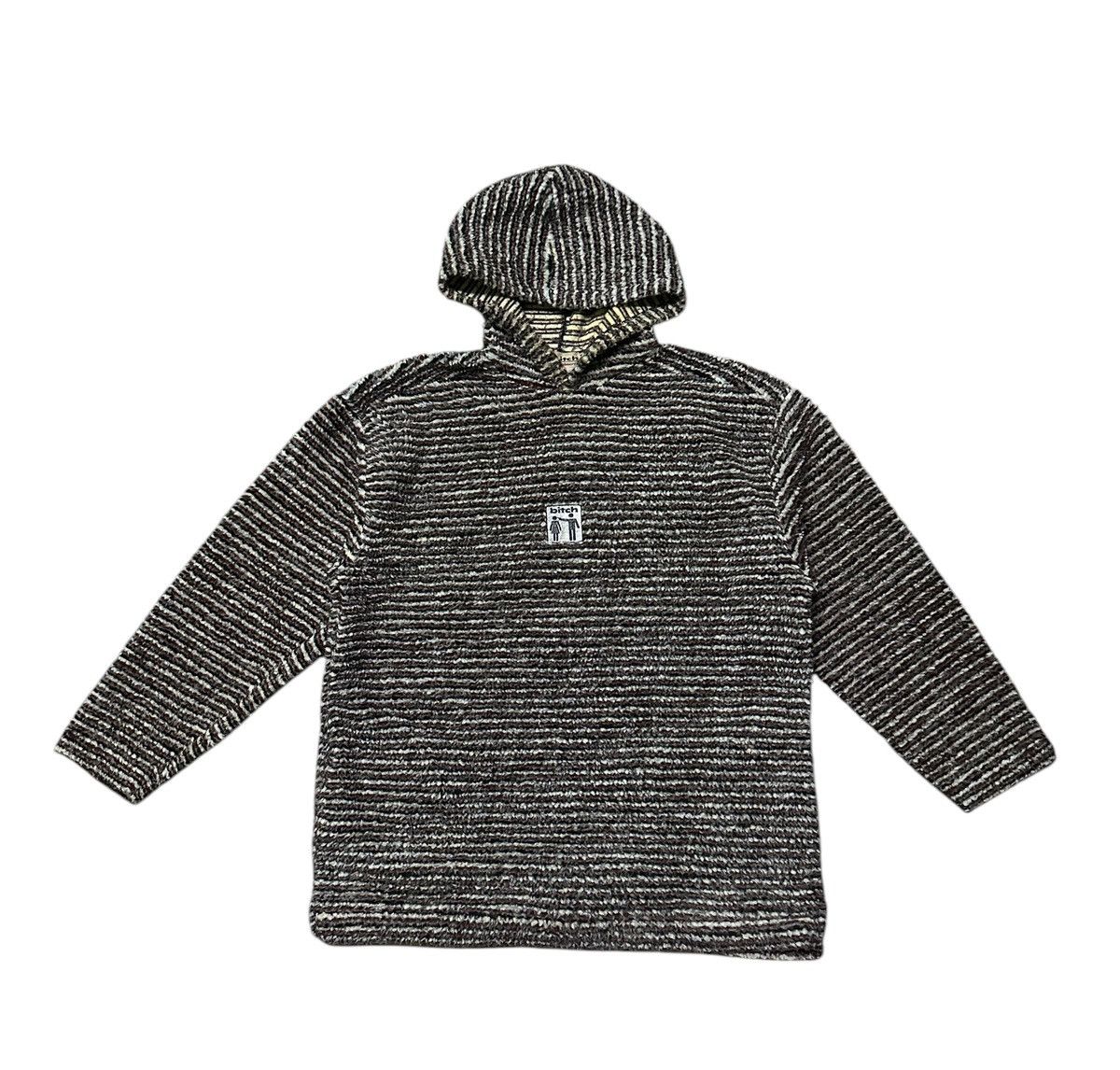 Vintage × Welcome Skateboards Bitch skateboard fleece striped pullover hoodie Size US L / EU 52-54 / 3 - 1 Thumbnail
