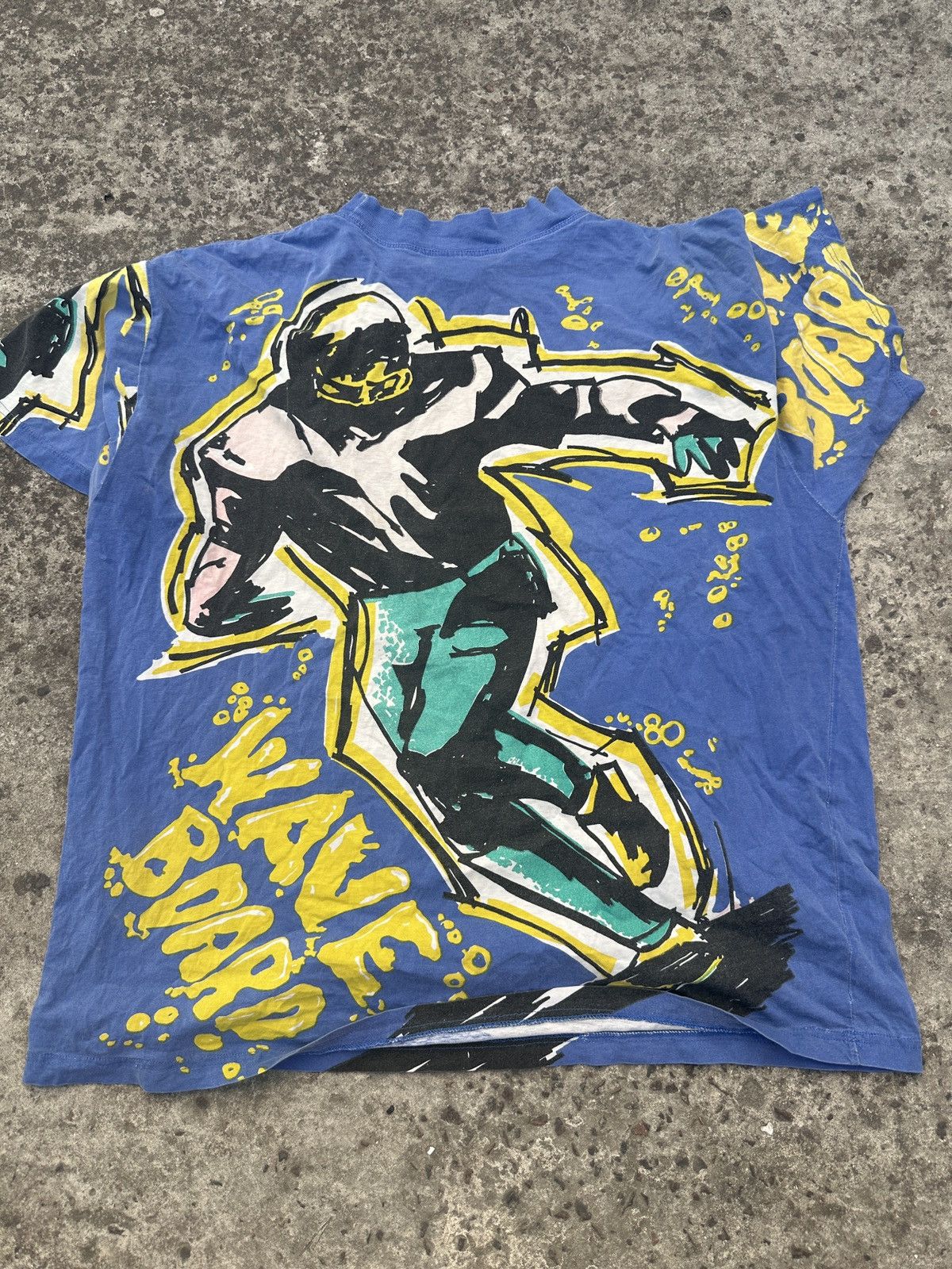 Vintage Vintage Wave Board Full Print T-shirt 80s Streetwear USA XL Size US XL / EU 56 / 4 - 5 Thumbnail