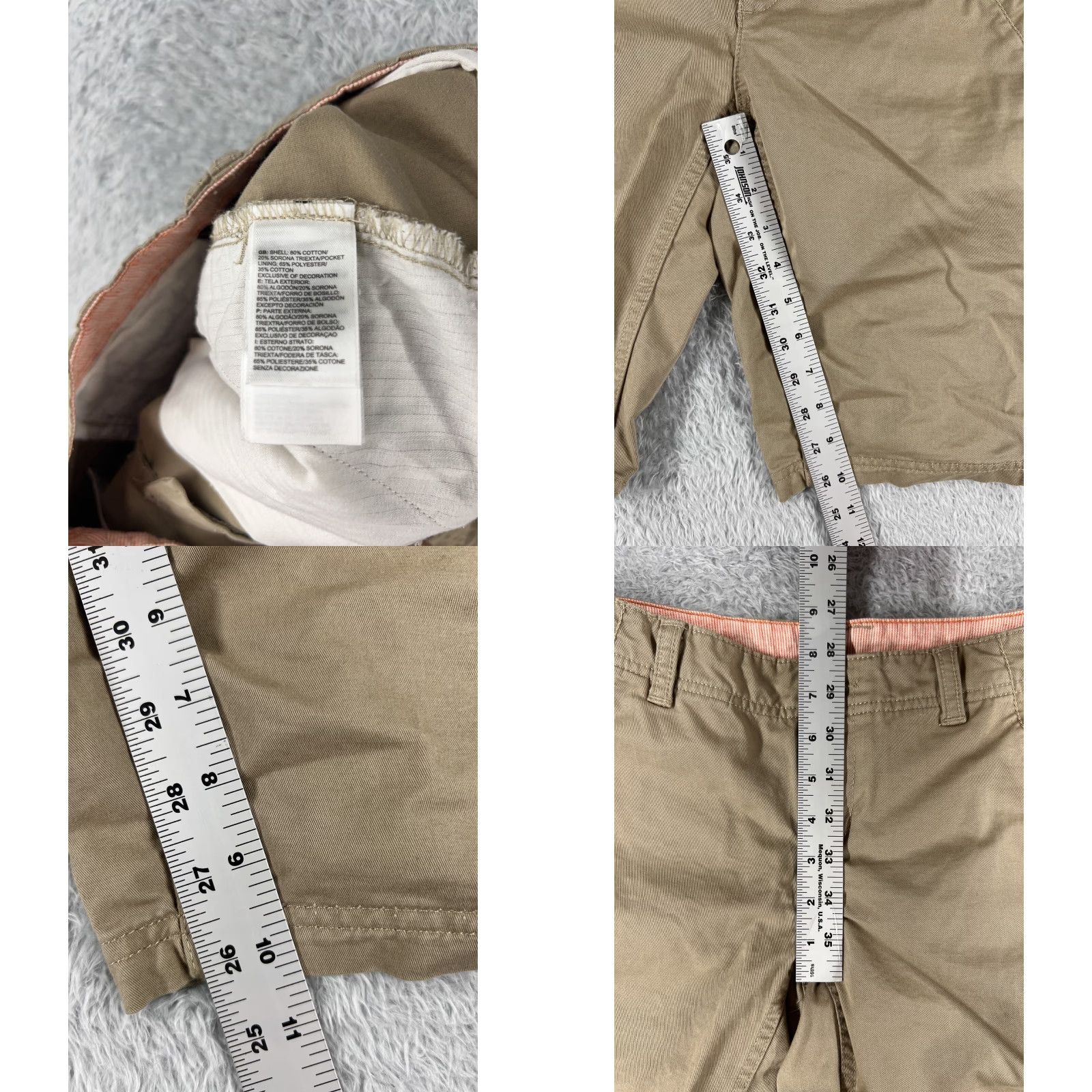 The North Face The North Face Shorts Women 2 Beige Cotton Blend Chino Hiking Camping 28x10 Size 26" / US 2 / IT 38 - 8 Thumbnail