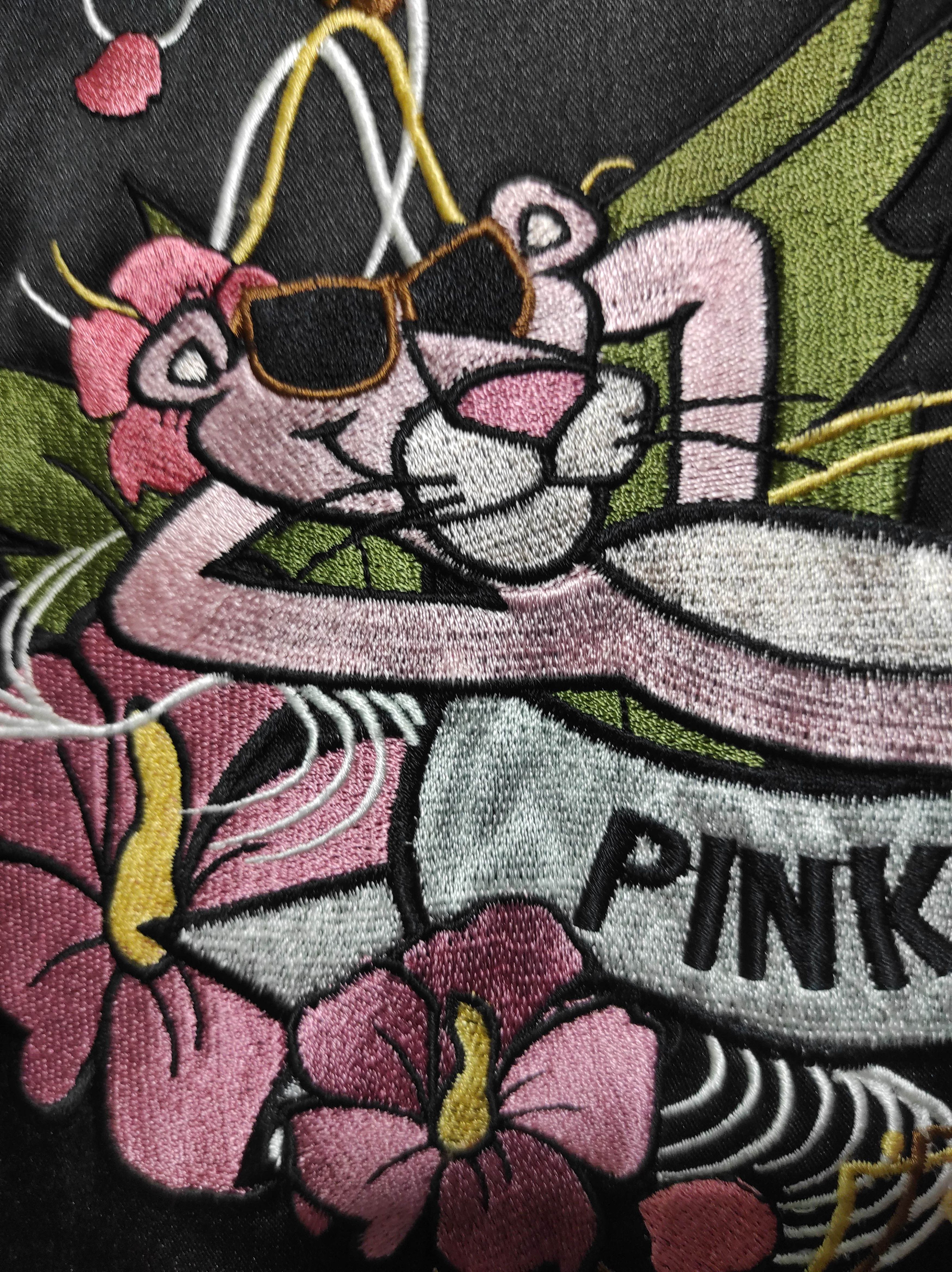 Japanese Brand Vintage Pink Panther Satin Embroidery Jacket Size US M / EU 48-50 / 2 - 3 Thumbnail