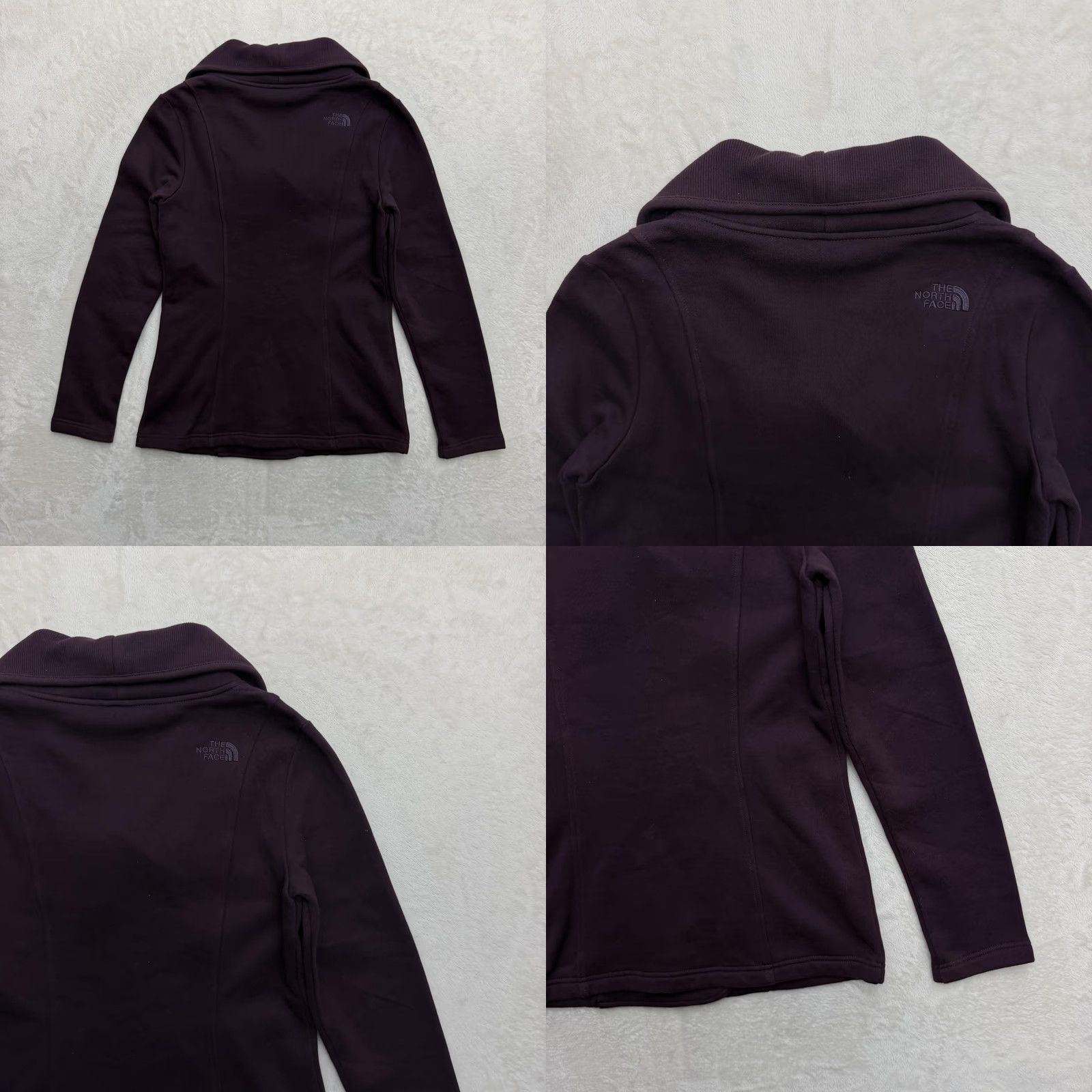 The North Face VINTAGE The North Face Pea Jacket Coat Womens S Purple Fleece Double Breasted Warm Size S / US 4 / IT 40 - 8 Thumbnail