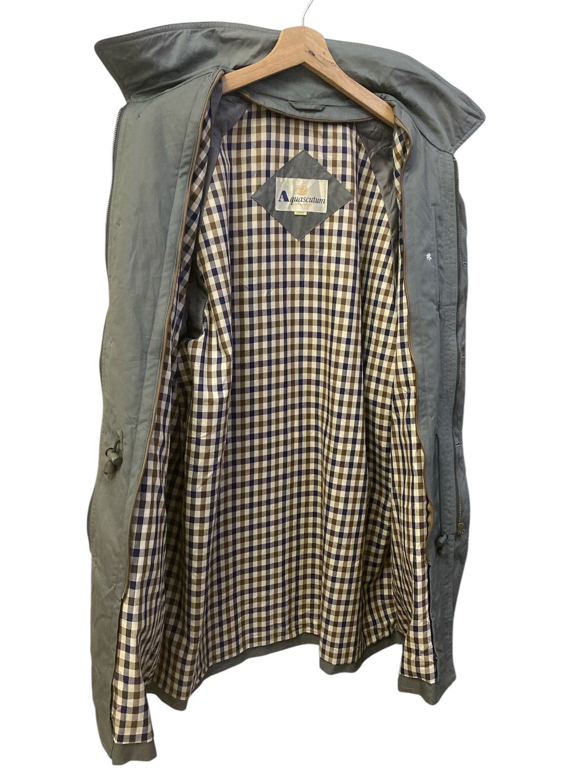 Aquascutum × Vintage Vintage Aquascutum Trench Coat Parka Jacket Size US L / EU 52-54 / 3 - 12 Thumbnail