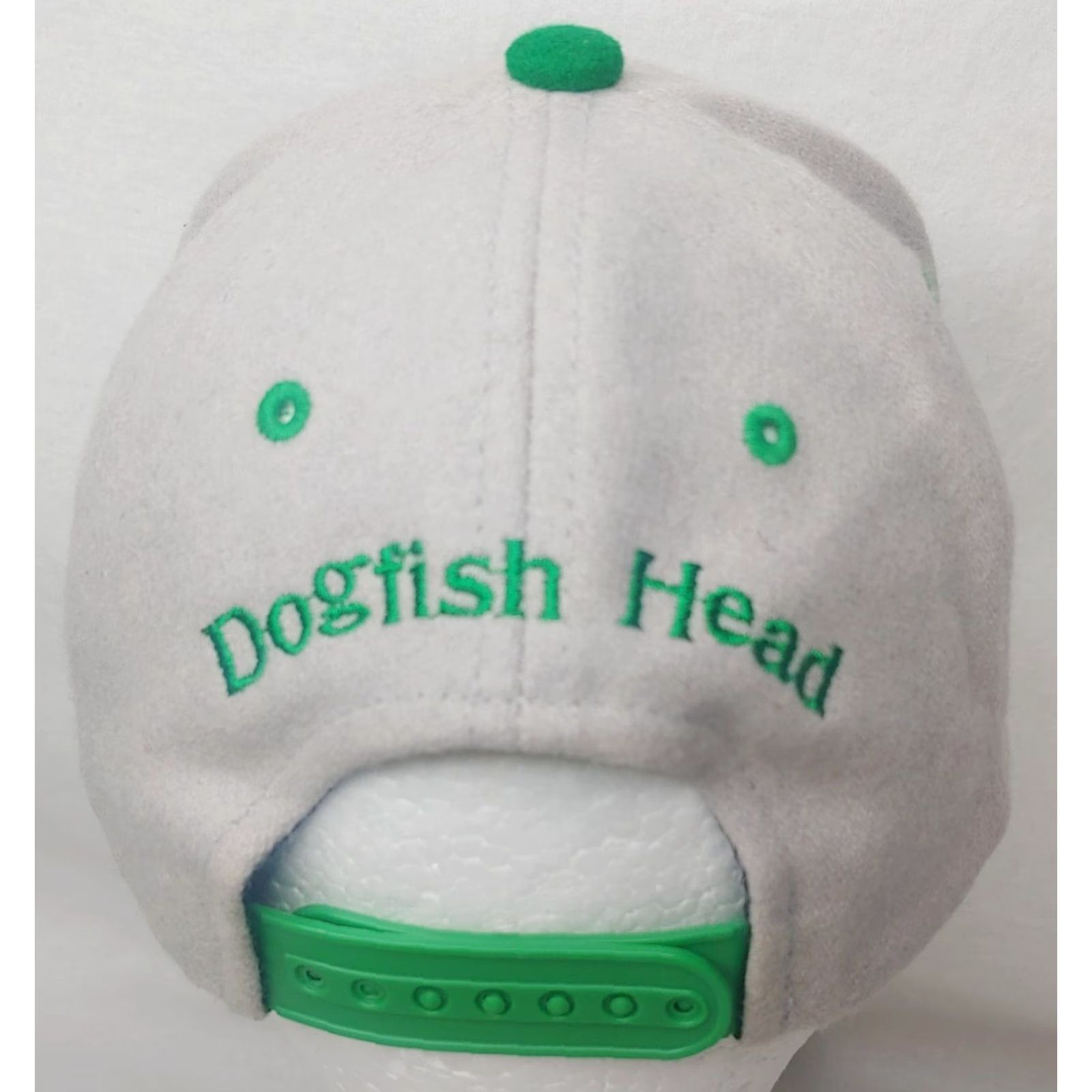 Vintage Dogfish Head Brewery Cap Hat Snap Back Wool Blend Tan Green Craft Beer Brew Baseball Cap Adjustable Men Beige Green Logo Brewer Fans Size ONE SIZE - 7 Thumbnail