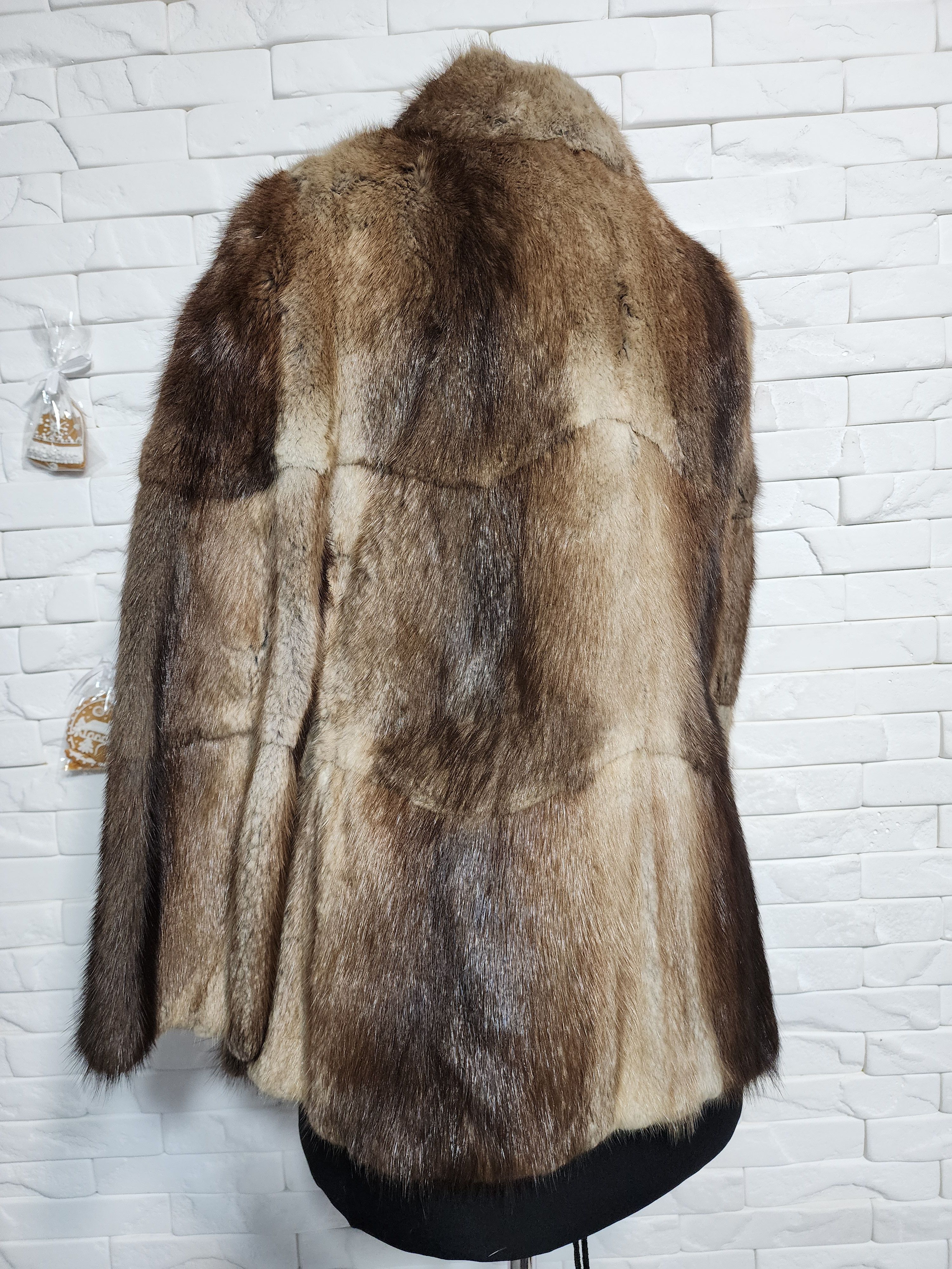 Furla Warm Brown Women's Fur Coat.Size L. Size L / US 10 / IT 46 - 5 Thumbnail