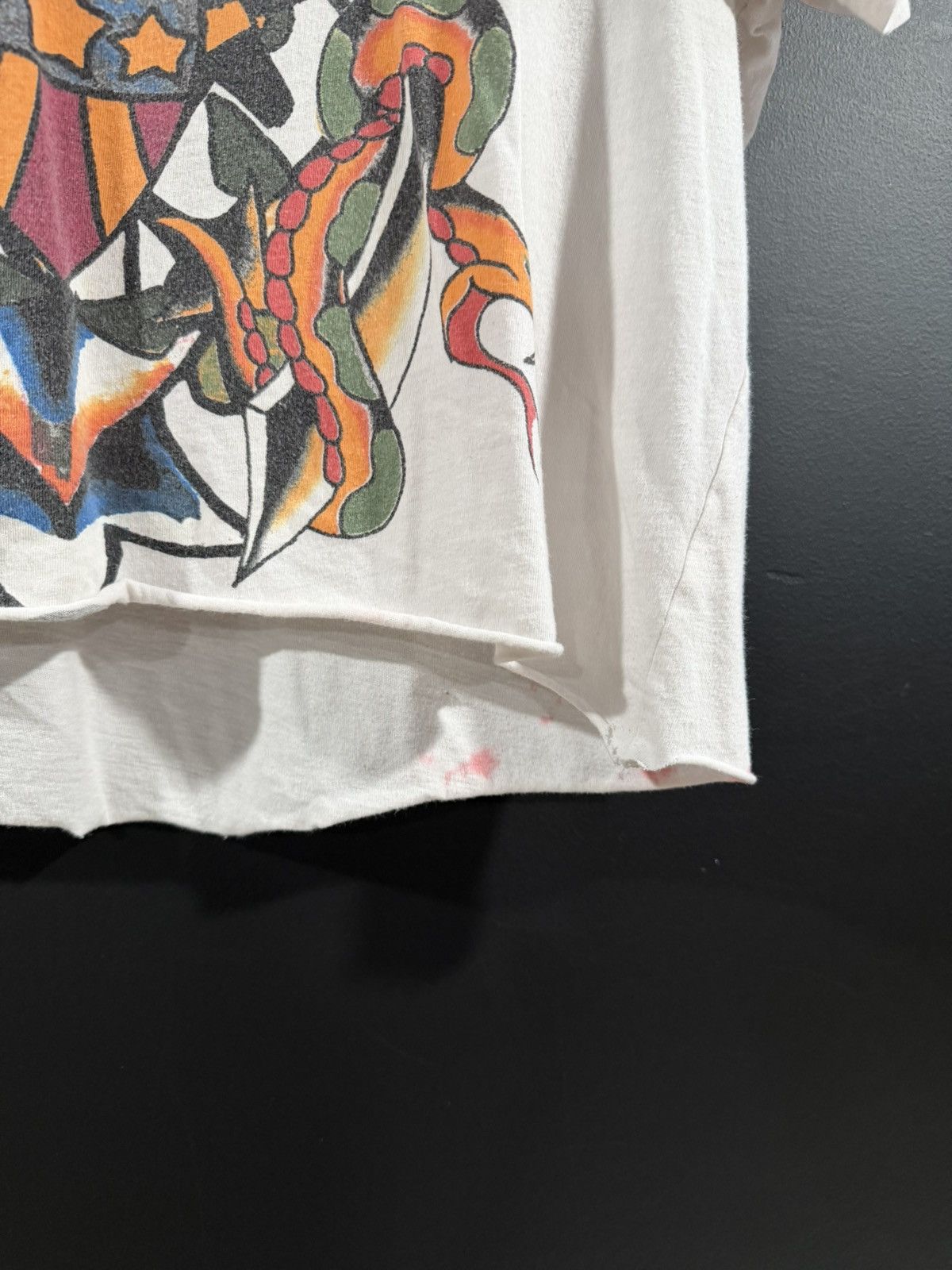 Ed Hardy 2000s Y2K Vintage Ed Hardy Cropped Soft Grunge Tee L Size US L / EU 52-54 / 3 - 4 Thumbnail