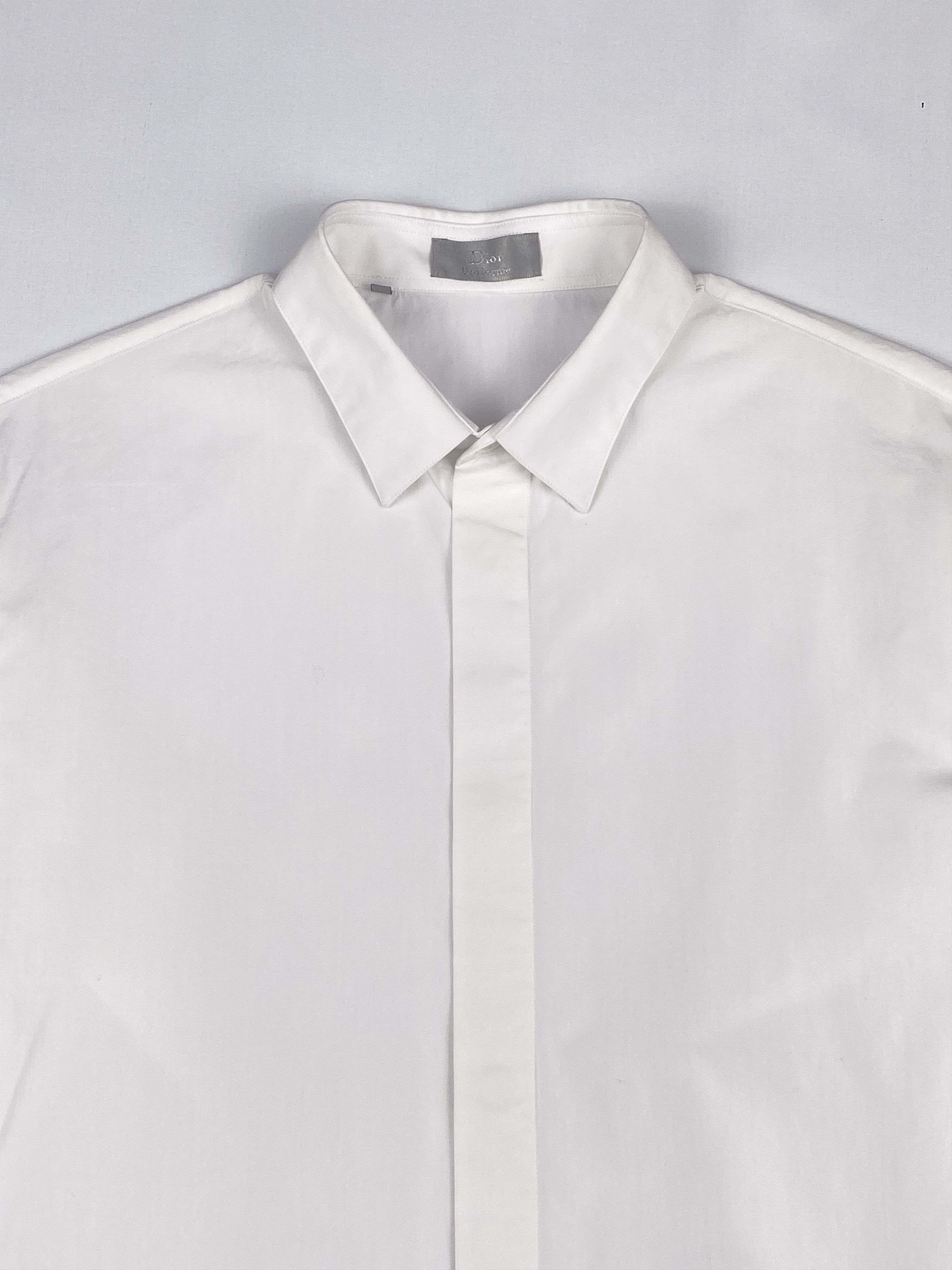 Dior Uniforme Plain Long Sleeve Shirt Size XS / US 0-2 / IT 36-38 - 3 Thumbnail