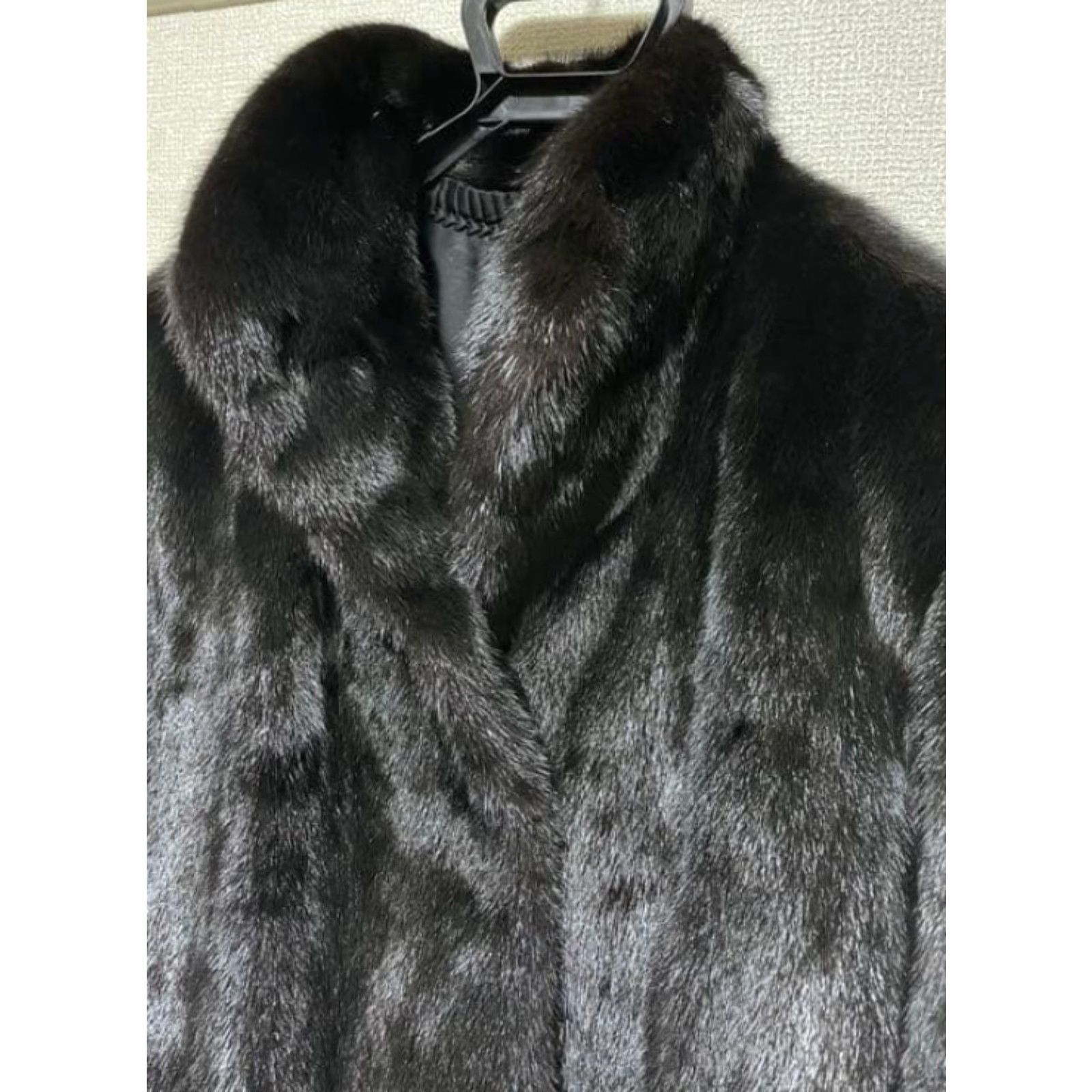 Vintage VINTAGE SAGA Mink Fur Mid Coat Jacket Dark Brown Women US XL 2Way Stand Collar Fur Coat Size XL / US 12-14 / IT 48-50 - 2 Thumbnail