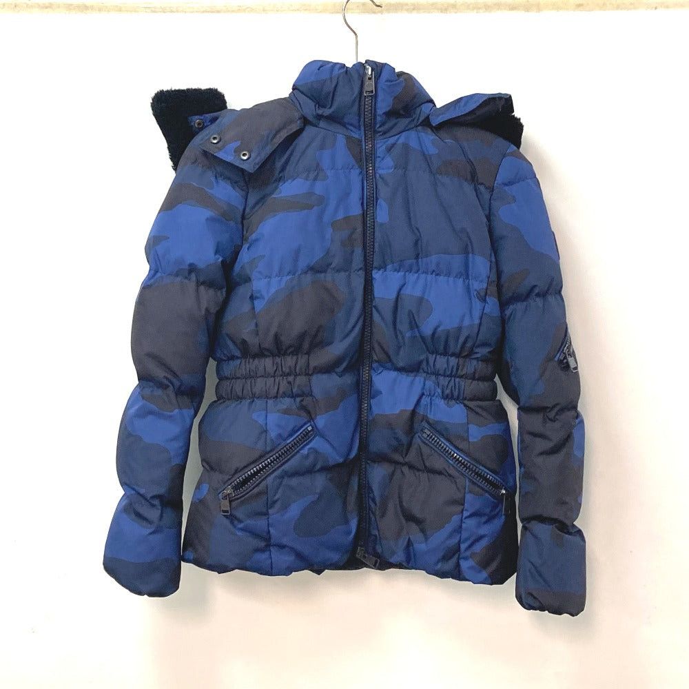 Coach Coach Downstream Outer Jacket Apparel (Clothing) Camouflage Foodie Hooded Long Sleeves Down Polyester Women Blue Size S / US 4 / IT 40 - 1 Thumbnail