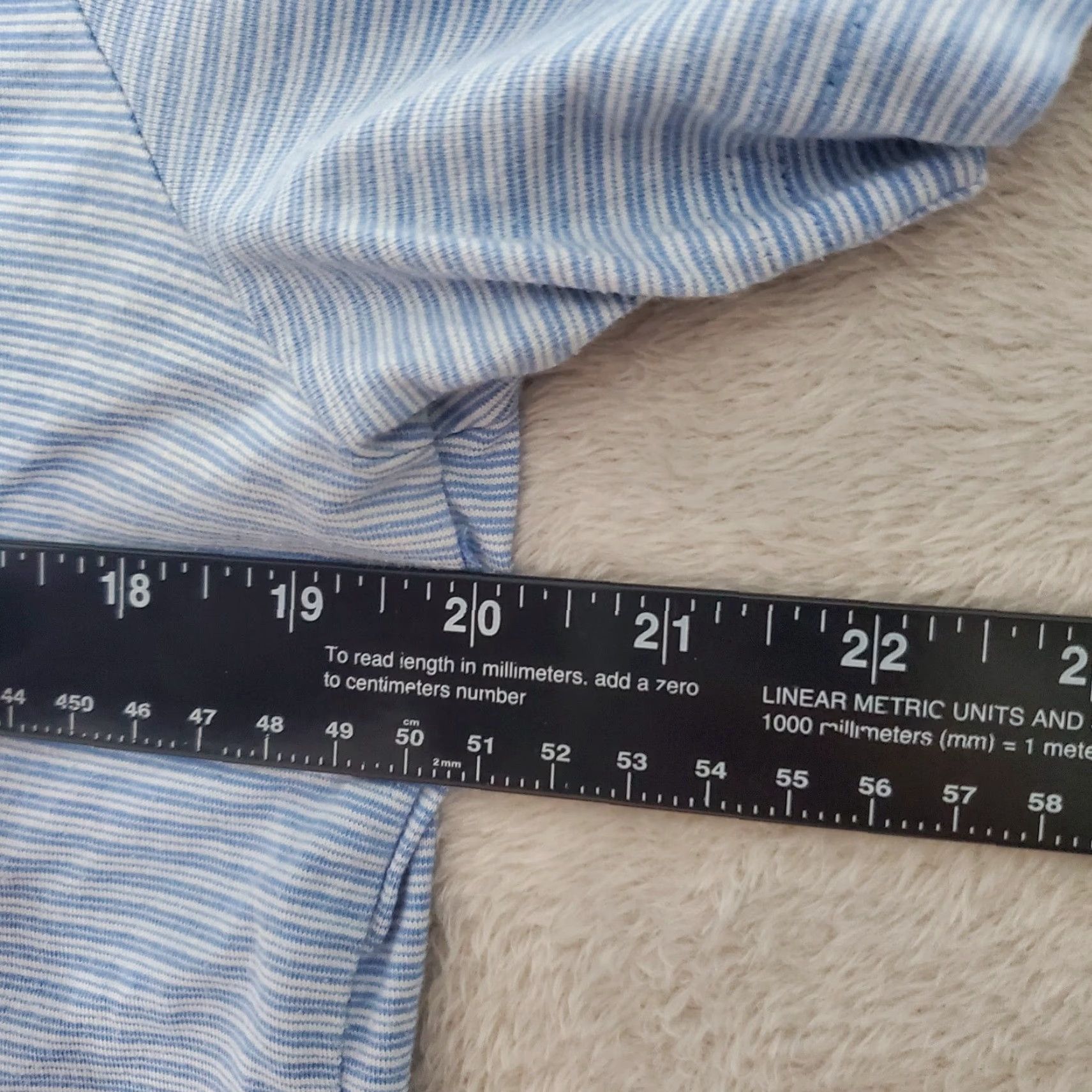 Vintage Robert Barakett Montreal Polo Shirt Men XL Blue White Striped Pima Cotton Casual Shirt Size US XL / EU 56 / 4 - 6 Thumbnail