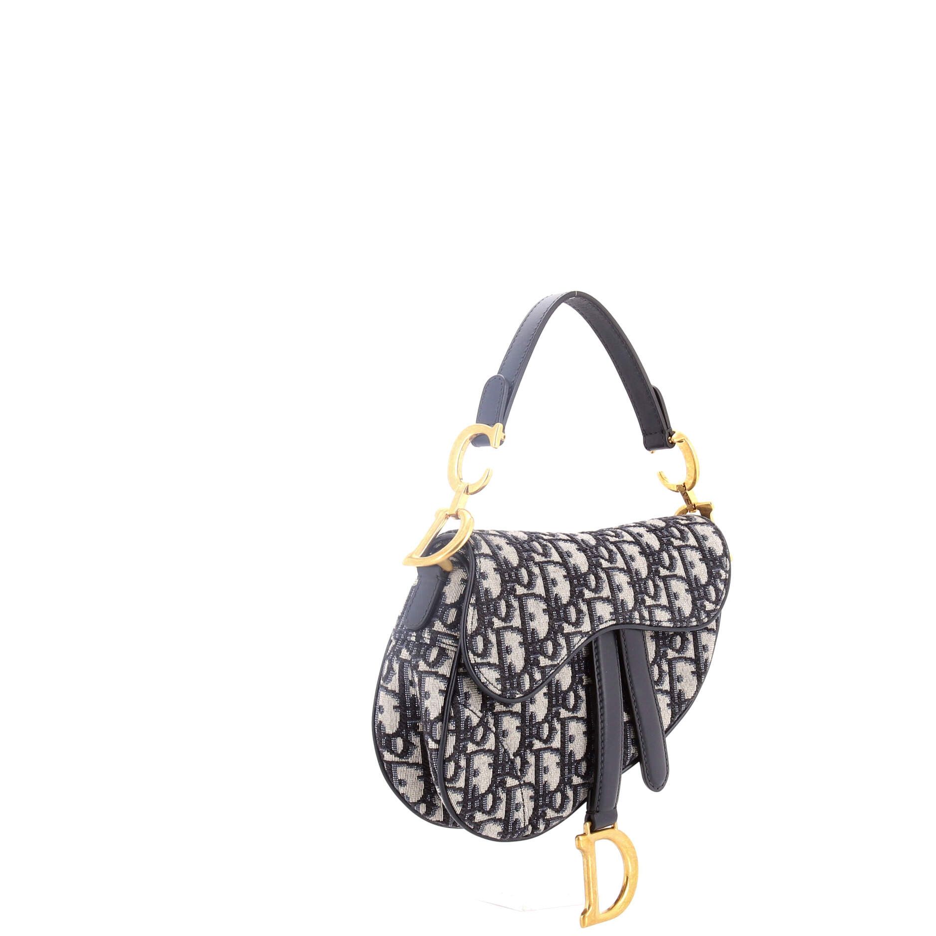 Dior Saddle Handbag Oblique Canvas Mini Size ONE SIZE - 1 Thumbnail