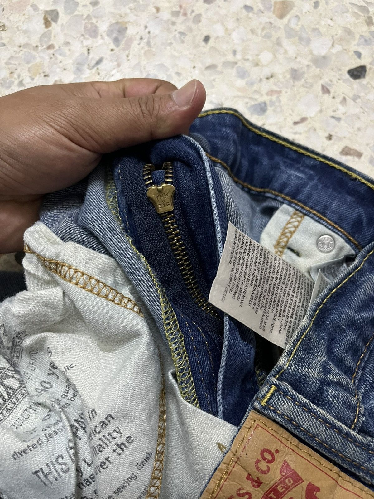 Levi's Vintage Clothing Levi’s vintage clothing, LVC 517 distressed denim Size US 38 / EU 54 - 12 Thumbnail