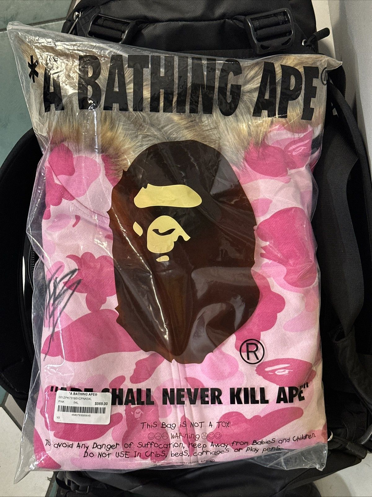 Bape BAPE X DON TOLIVER FUR SHARK HOODIE Size US XL / EU 56 / 4 - 1 Thumbnail