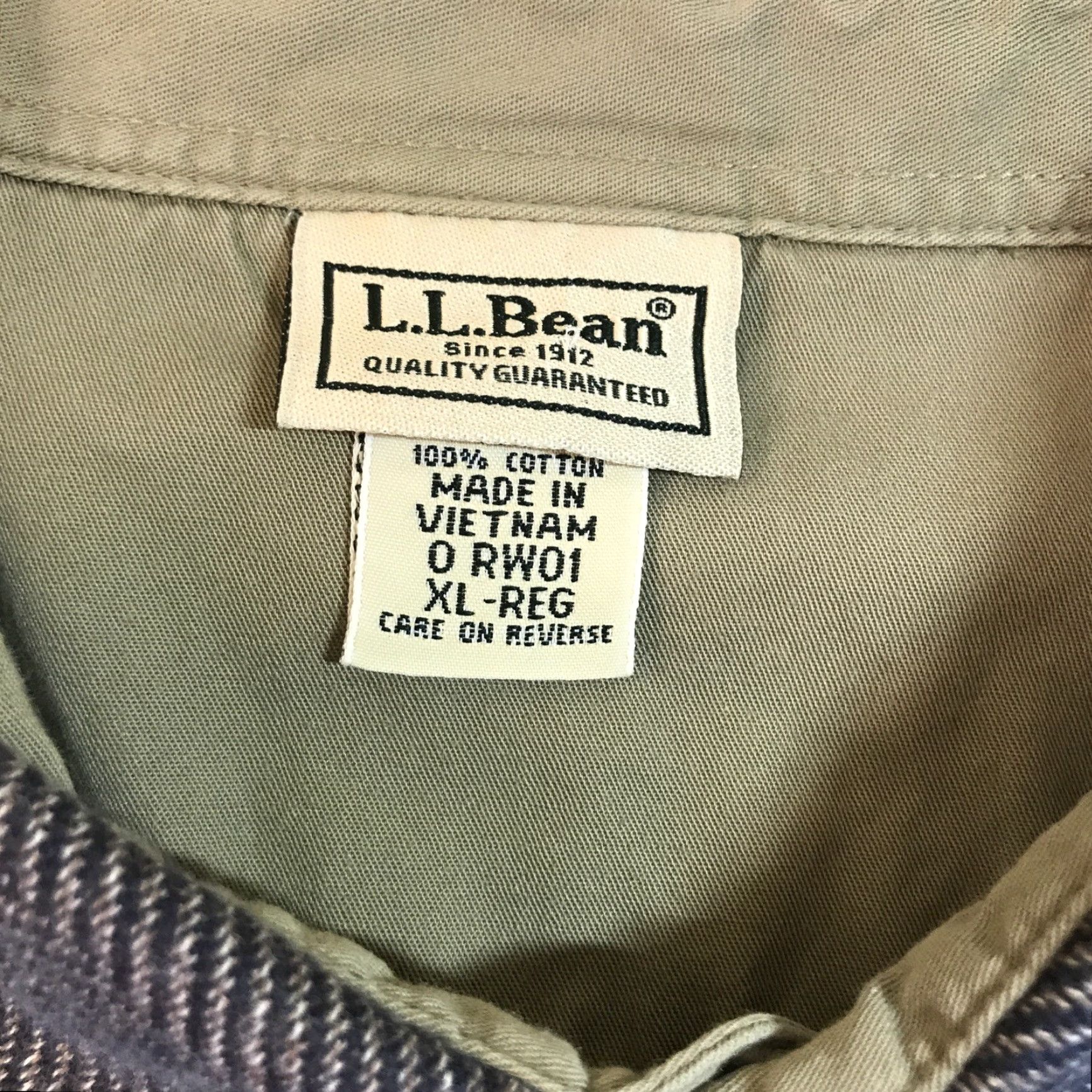 Vintage VINTAGE LL BEAN Polo Shirt Long Sleeve Herringbone Brown XL Reg Classic Mens 90s Outdoor Casual Size US XL / EU 56 / 4 - 3 Thumbnail