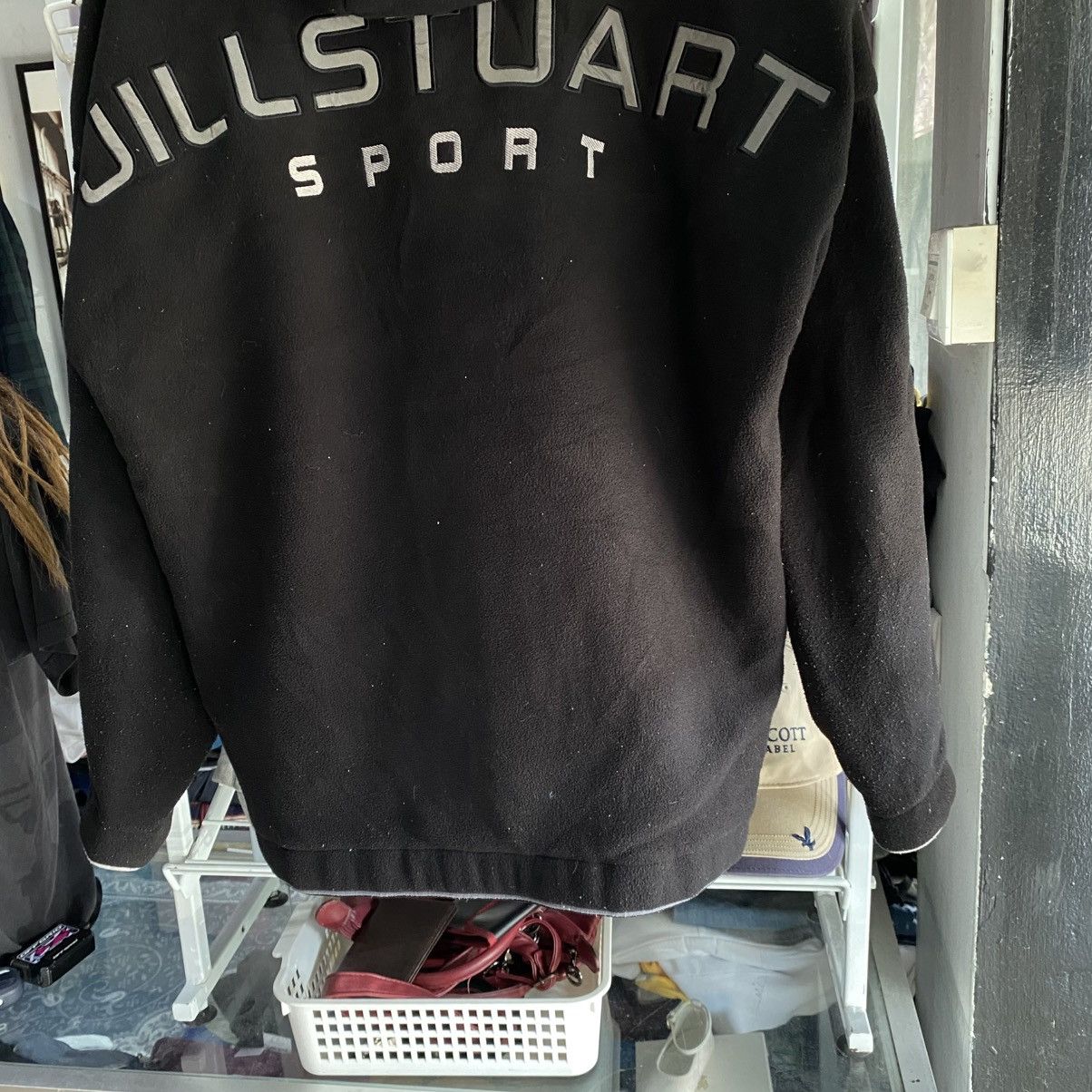 Jil Stuart Vintage Jill Stuart Sport Spell Out Fleece Hoodie Size US L / EU 52-54 / 3 - 4 Thumbnail