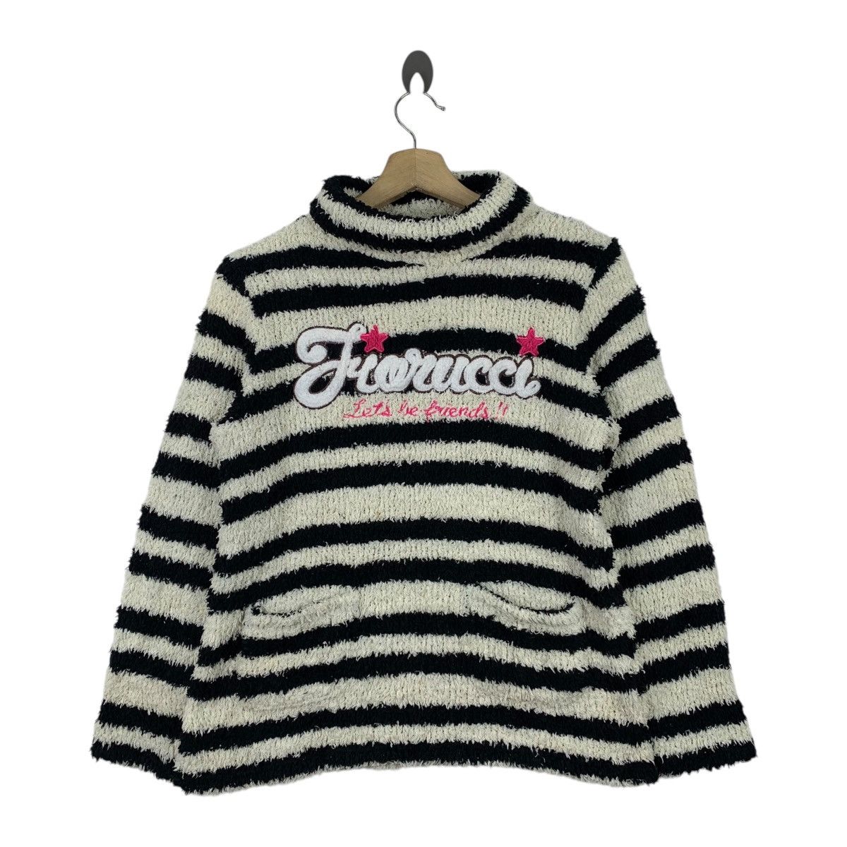 Fiorucci FIORUCCI Italian Designer Big Logo Turtle Neck Long Sleeve Size M / US 6-8 / IT 42-44 - 1 Thumbnail