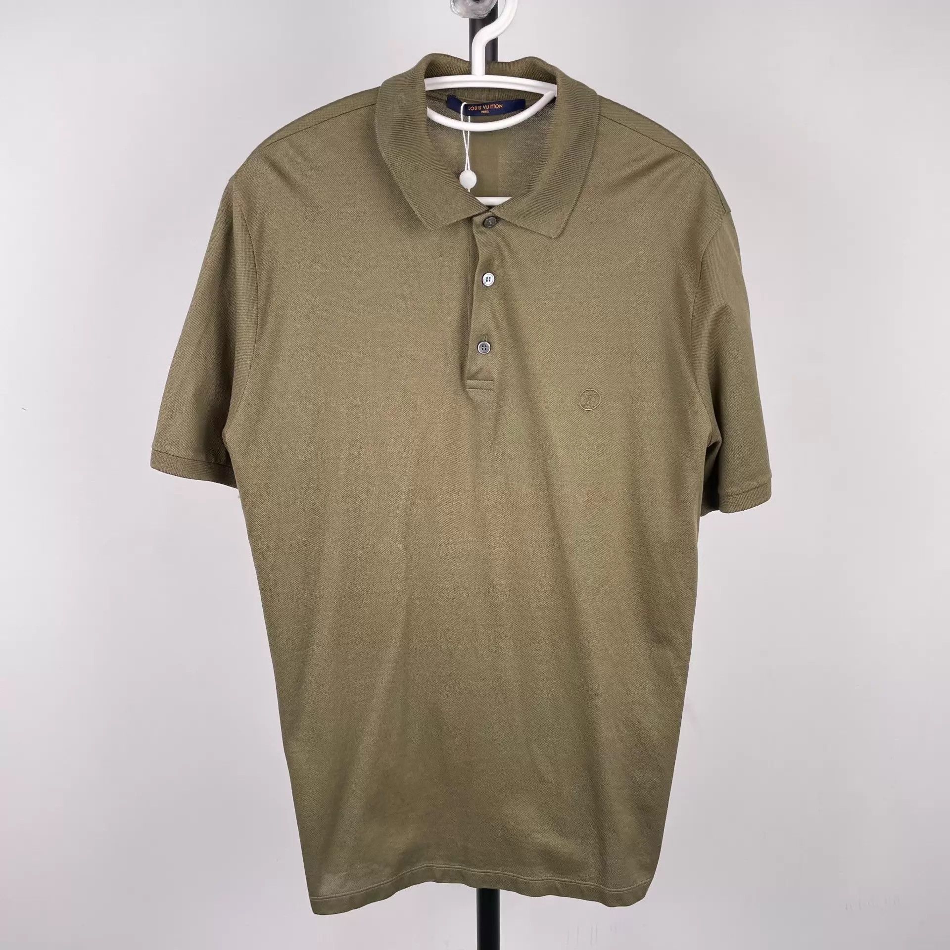 Louis Vuitton LV Polo Short Sleeve Olive Green XL Size US XL / EU 56 / 4 - 1 Thumbnail
