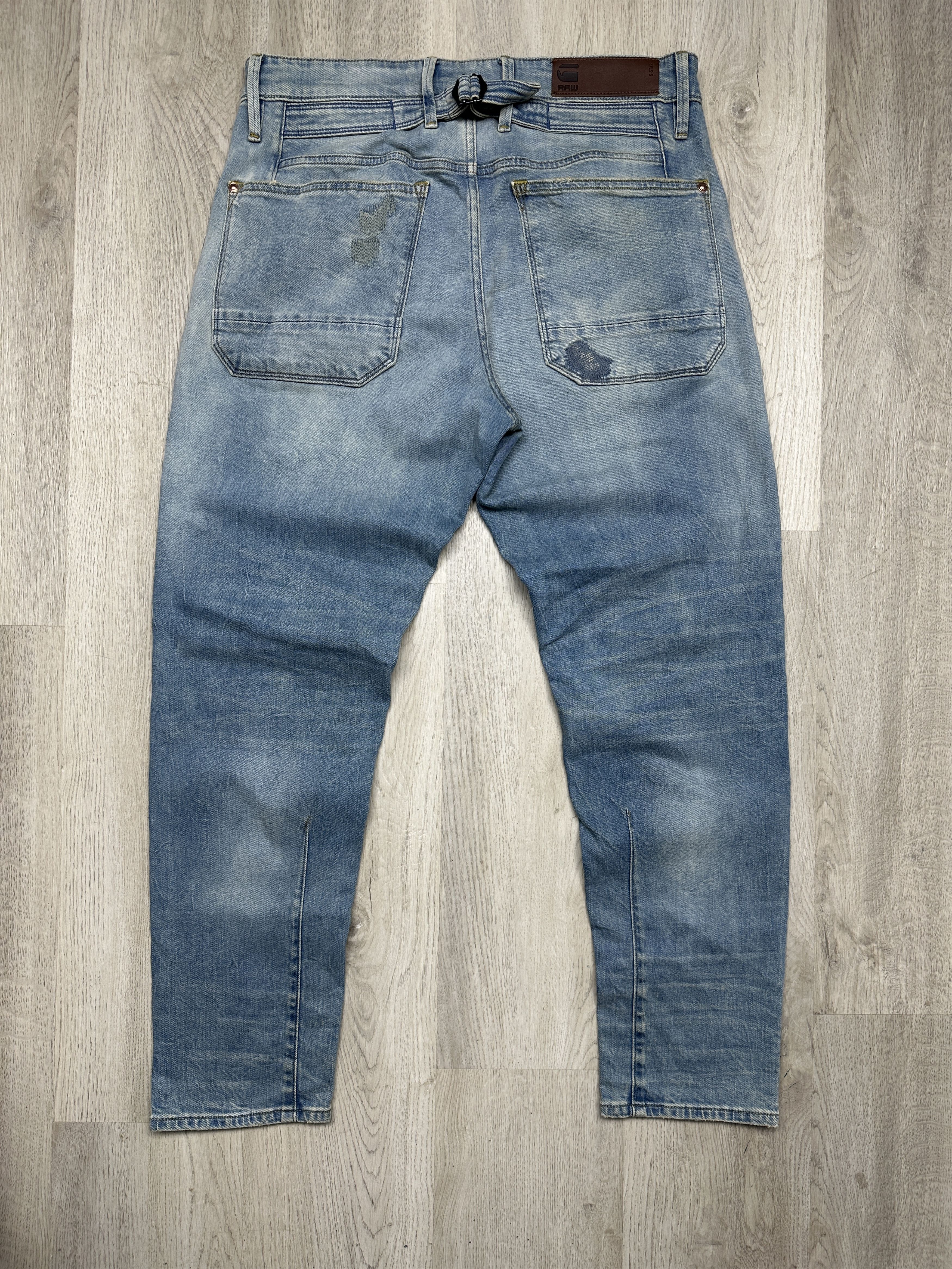 G-Star G Star Raw Mens Loic Relaxed Tapered Denim Pants Jeans Size US 32 / EU 48 - 9 Thumbnail