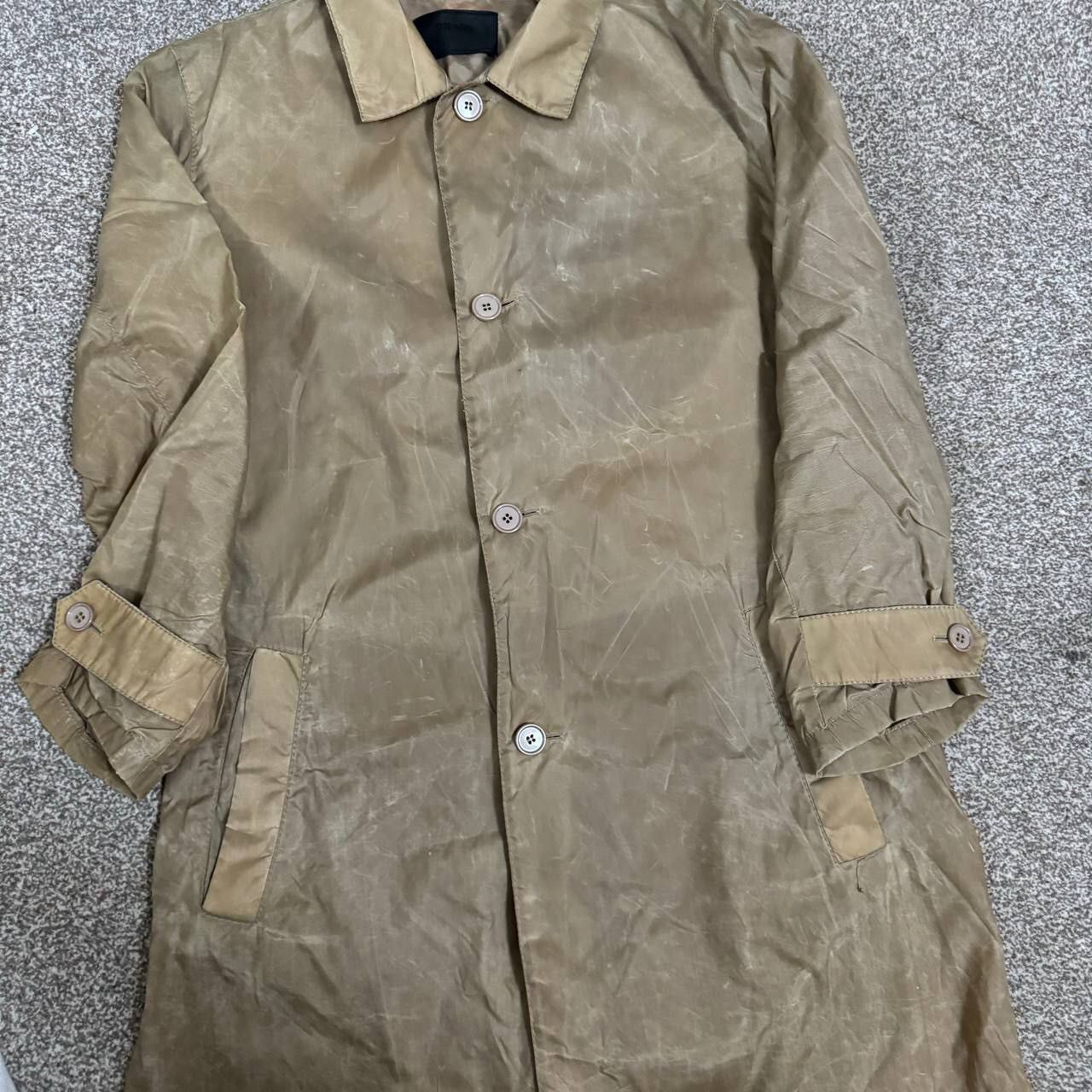 Prada × Vintage Prada vintage long trench raincoat jacket Size US M / EU 48-50 / 2 - 4 Thumbnail
