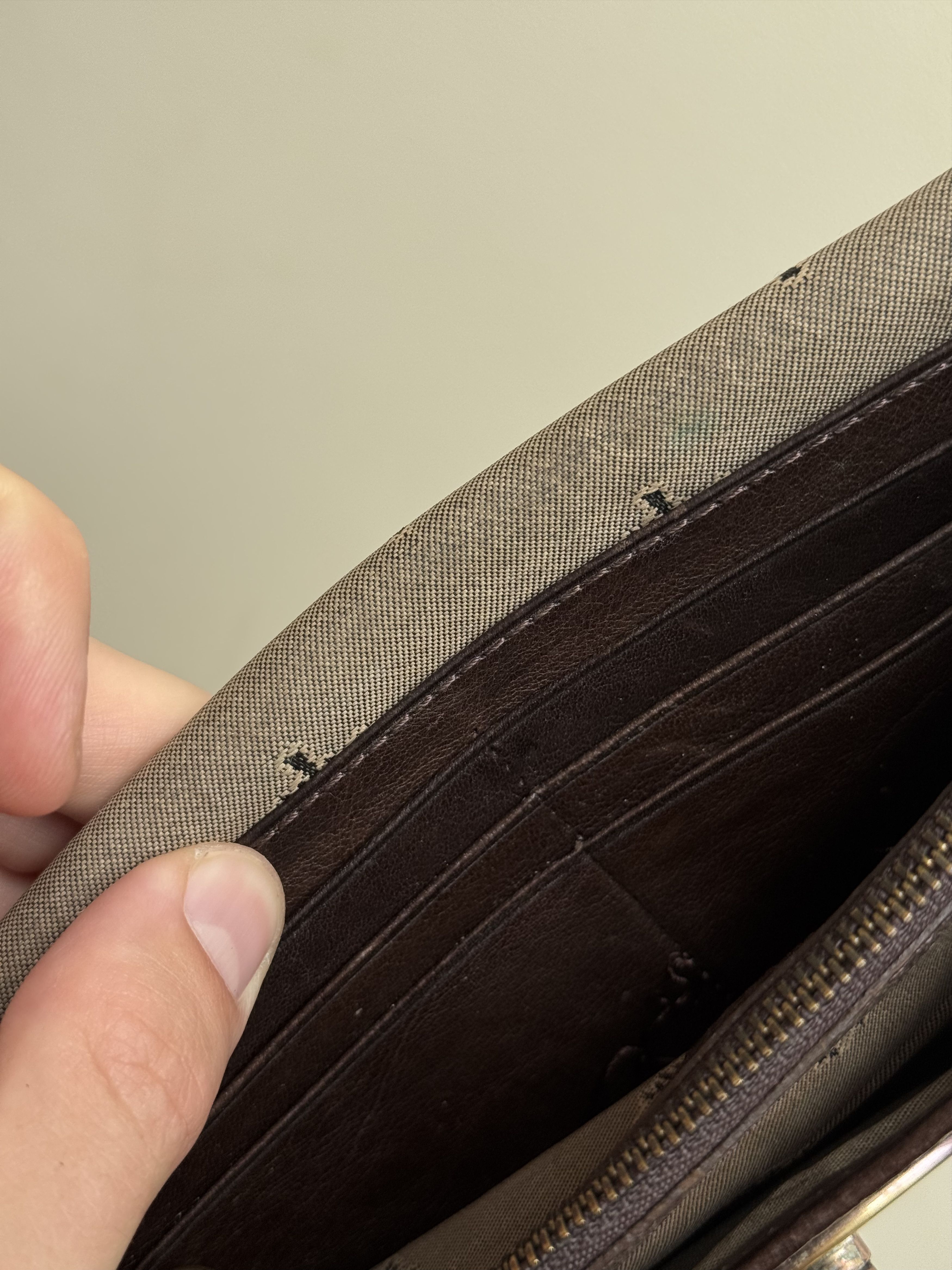 Mulberry Vintage Mulberry Long Postman Lock Wallet Purse Oak Brown Size ONE SIZE - 17 Thumbnail