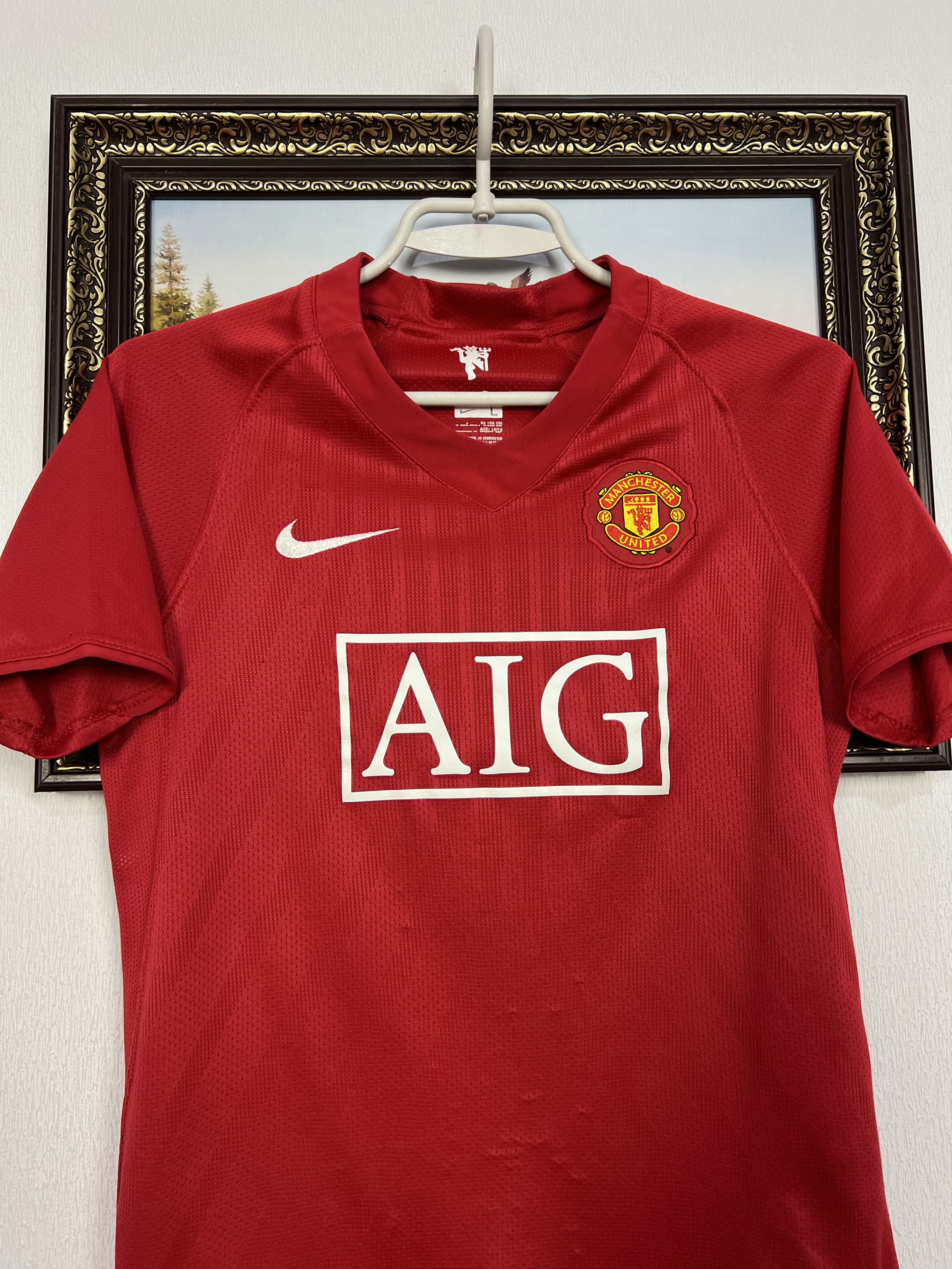 Nike Manchester United football shirt Soccer Jersey Boys 13 Size US XXS / EU 40 - 2 Thumbnail