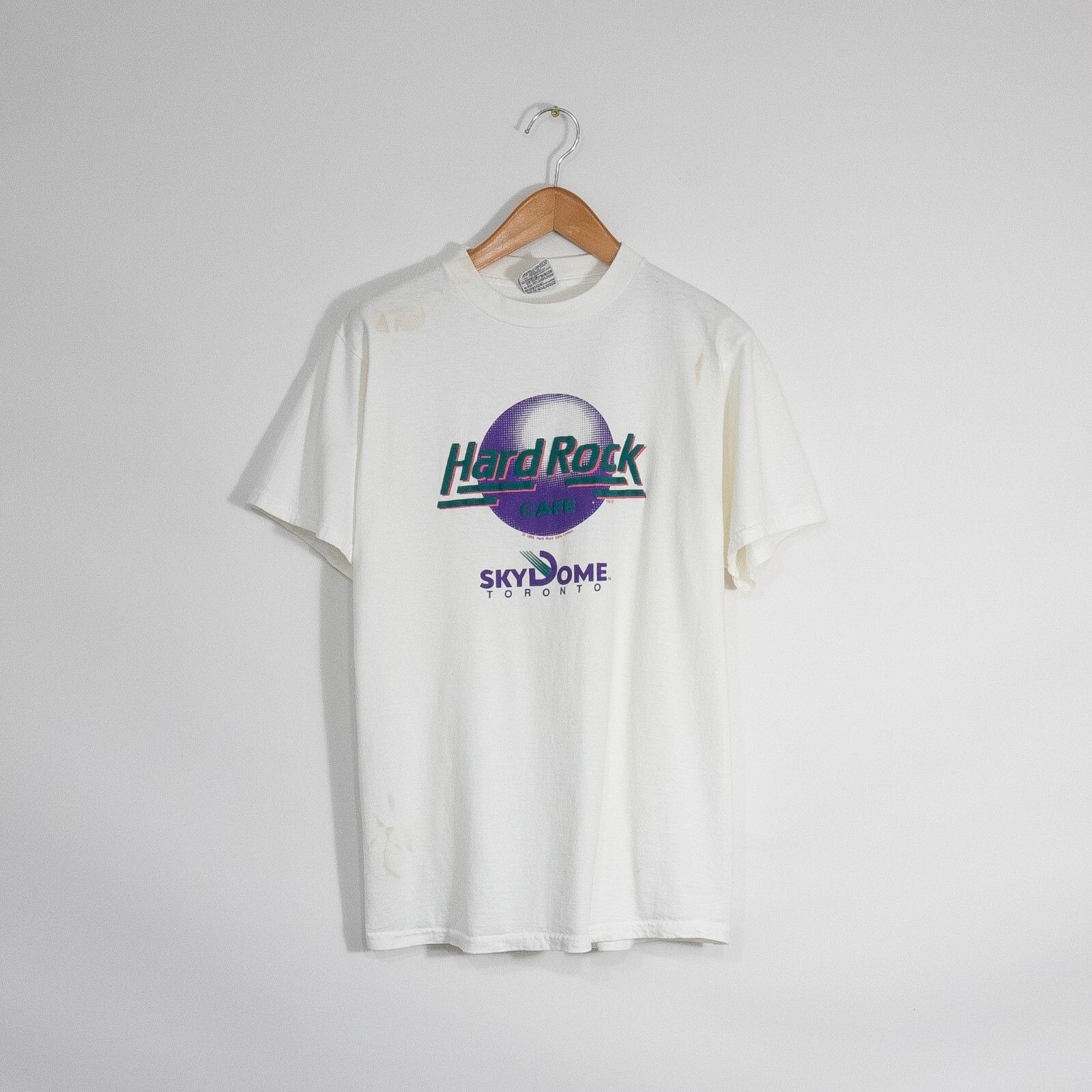 Vintage Vintage 80s Hard Rock Cafe T Shirt Large - Toronto Sky Dome Size US L / EU 52-54 / 3 - 1 Thumbnail