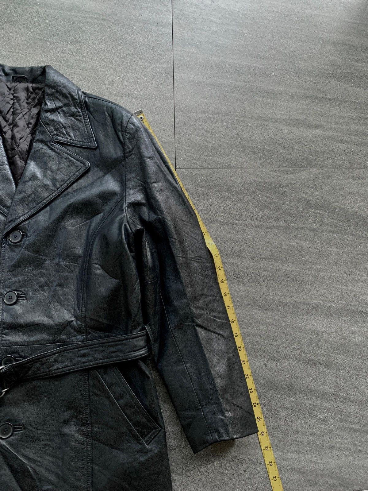 Comme des Garcons Homme FREE TAX! 2000s Leather Belted Blazer Jacket Size US M / EU 48-50 / 2 - 14 Thumbnail