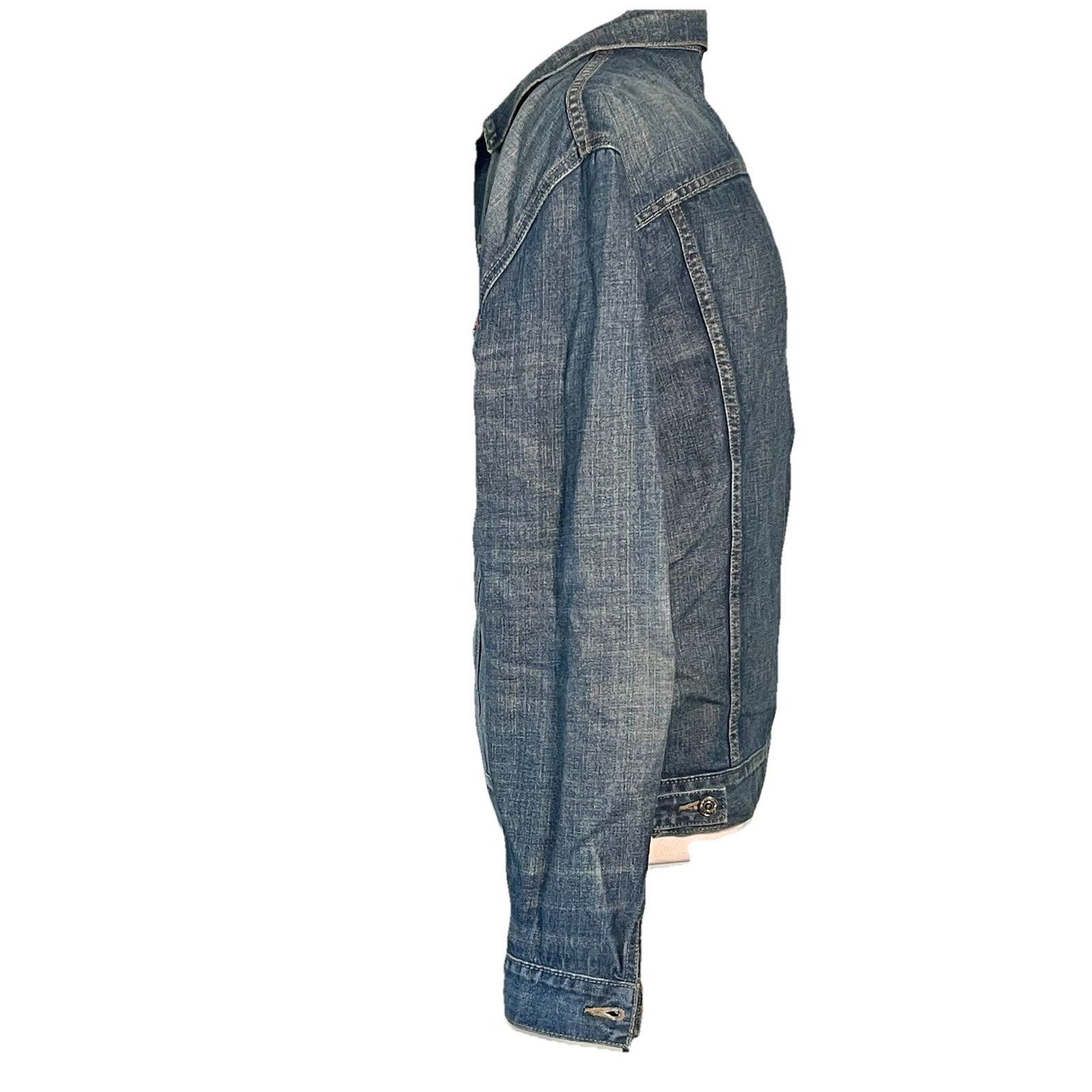 Levi's Levi Strauss Men’s Denim Trucker Biker Jacket Large Blue Size US L / EU 52-54 / 3 - 4 Thumbnail