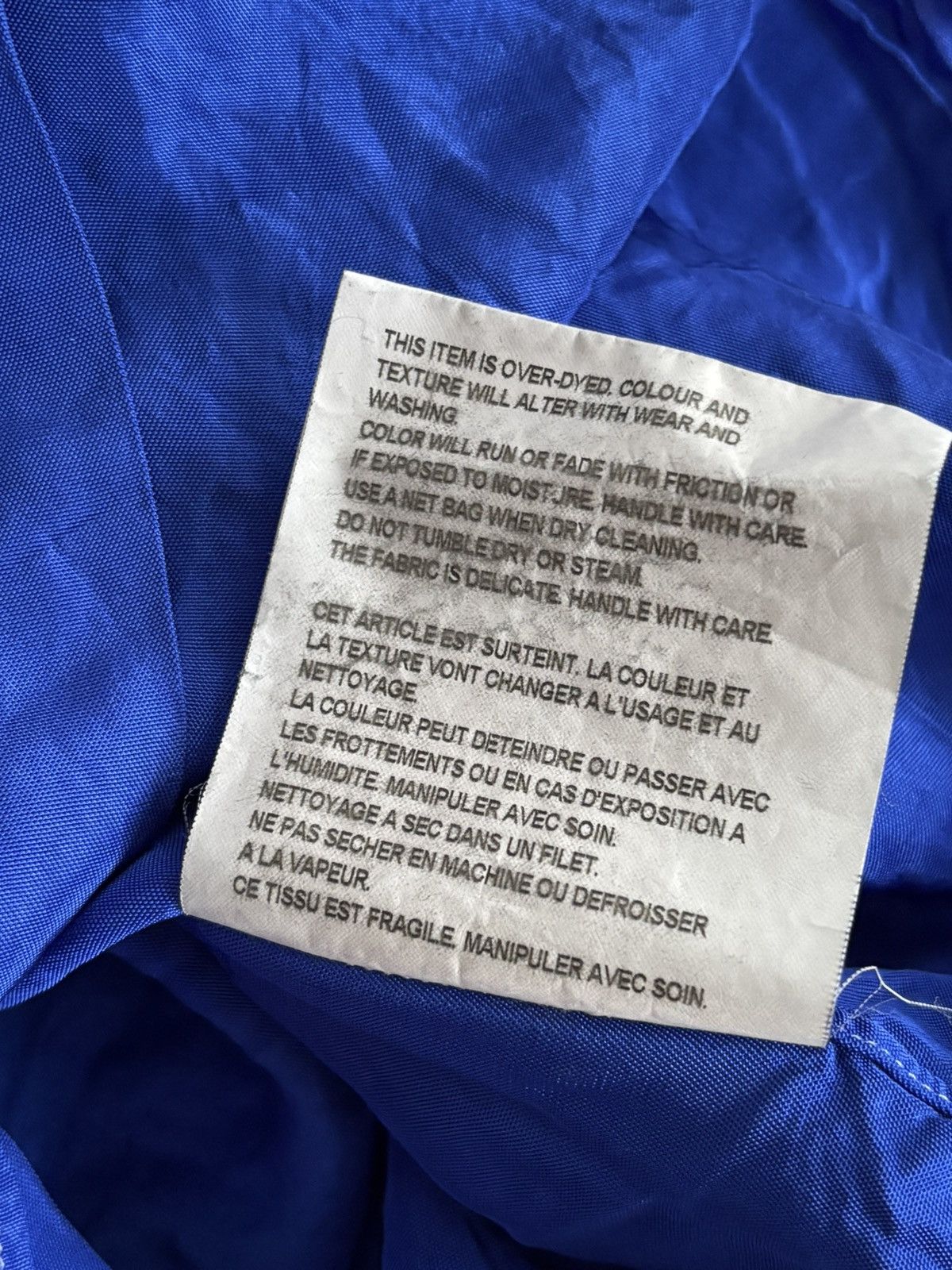 Comme des Garcons CDG Homme 2008 Textured Blue Shirt Size US XS / EU 42 / 0 - 6 Thumbnail