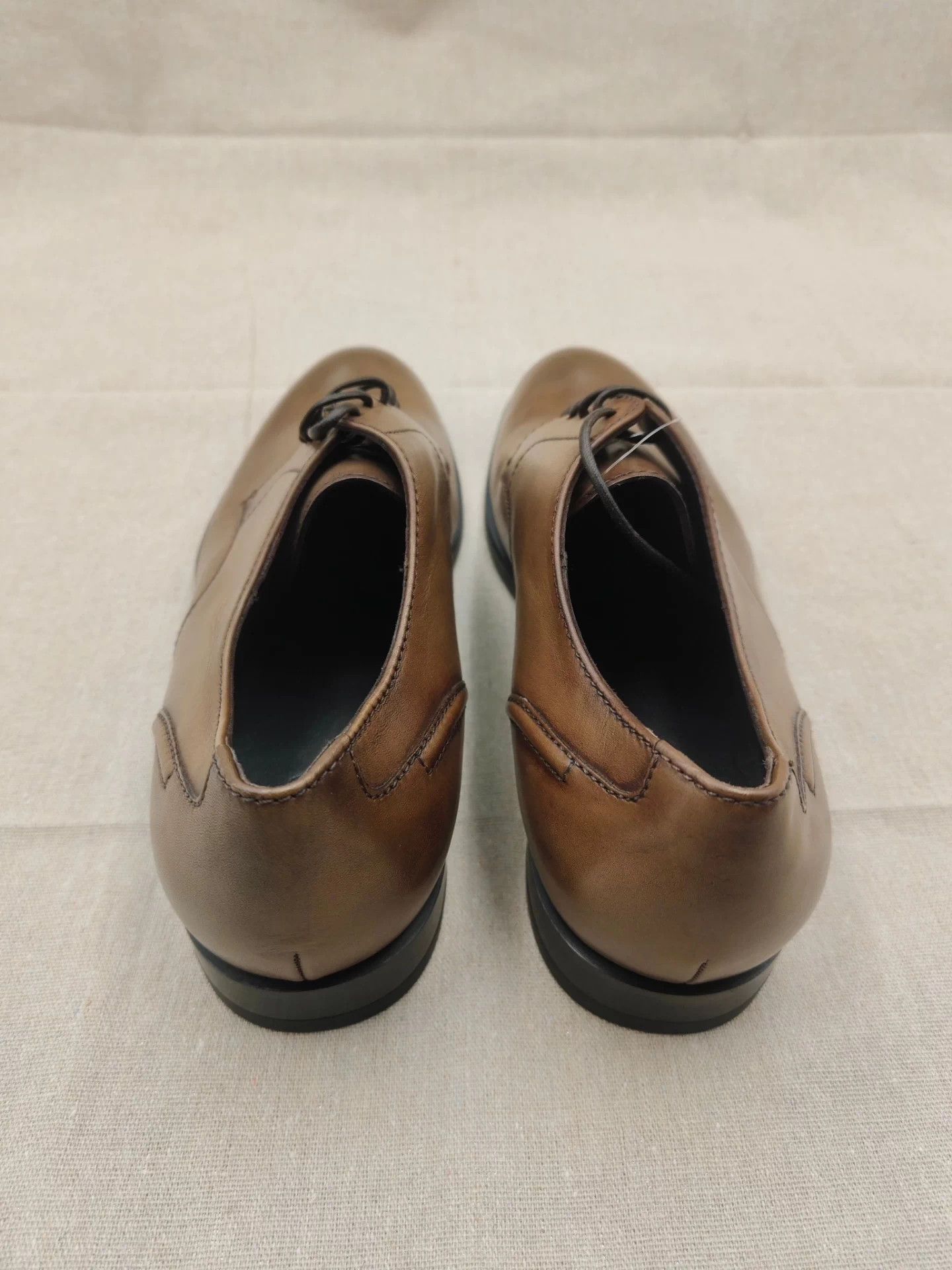 Ermenegildo Zegna Zegna Mainline Distressed Leather Derby 41.5,43,43.5 New Size US 8.5 / EU 41-42 - 4 Thumbnail