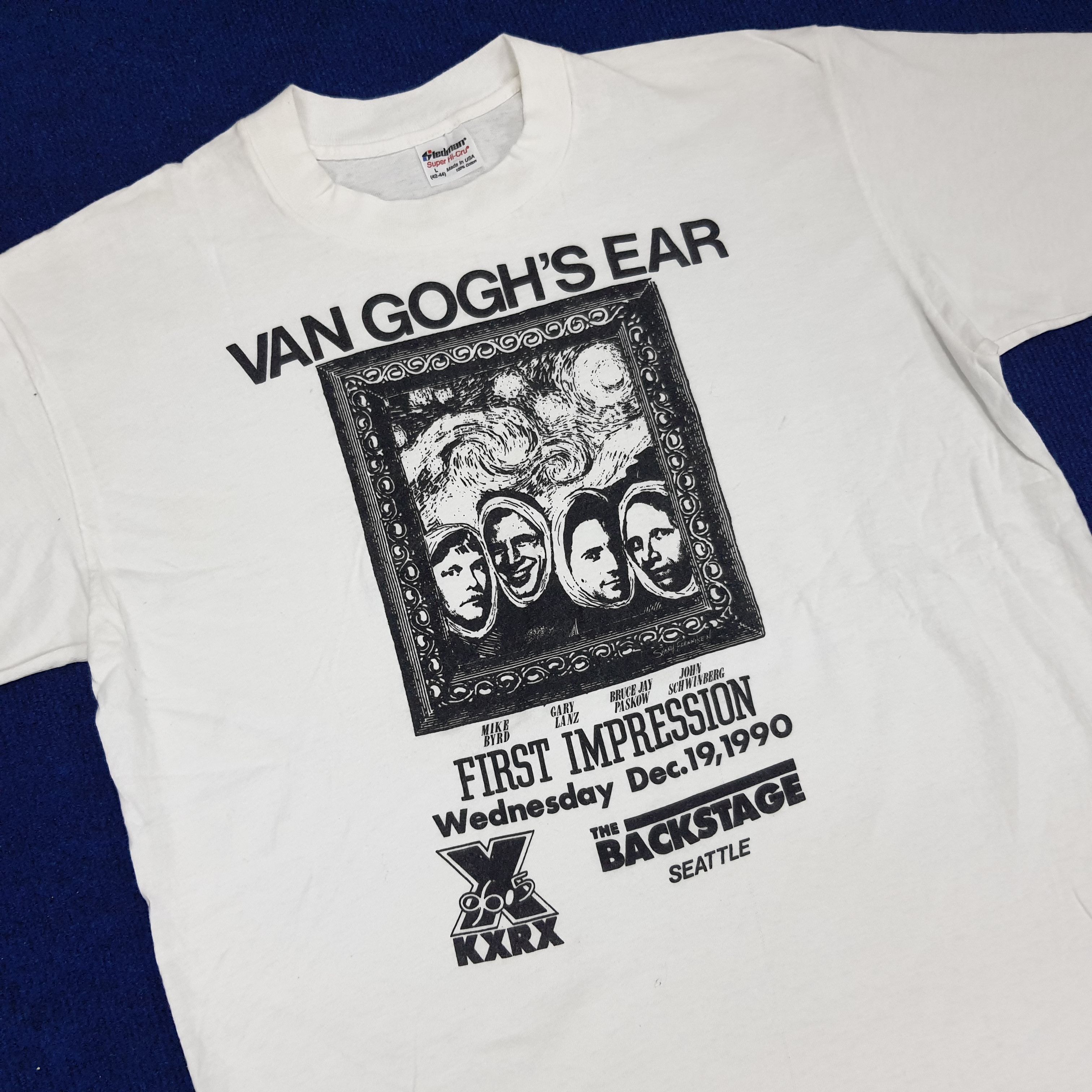 Vintage Vintage Van Gogh's Ear 90s Seattle Gallery Art T-shirt Size US M / EU 48-50 / 2 - 2 Thumbnail