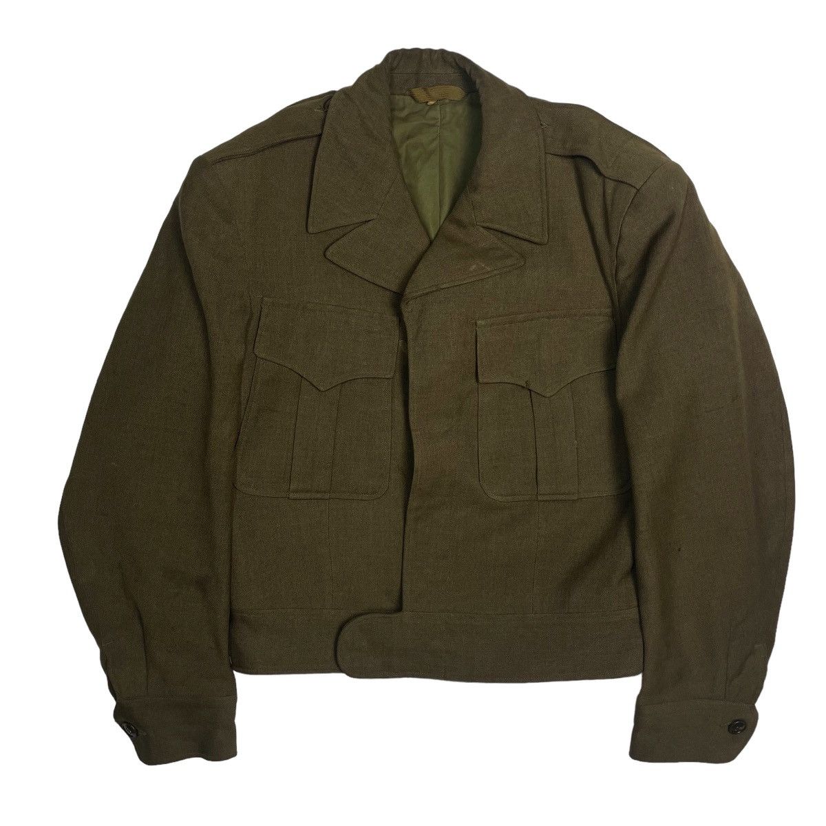 Image of Vintage 1940S Us Army Ike Jacket - Small in Brown, Men's