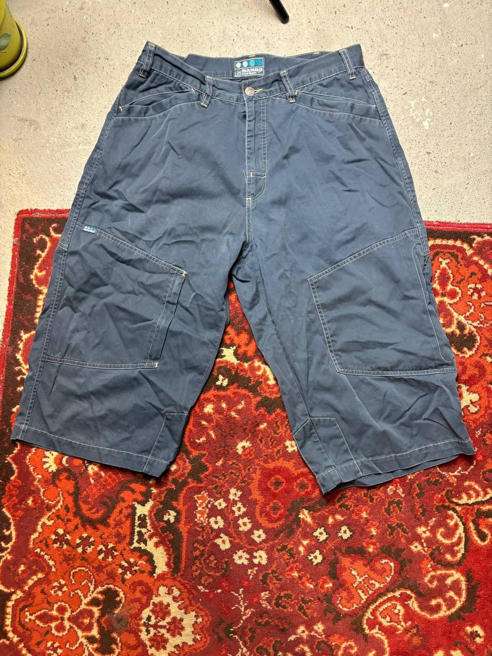 Mambo × Vintage Vintage Y2K Mambo Avantgarde Cargo Rap Long Shorts Size US 32 / EU 48 - 1 Thumbnail