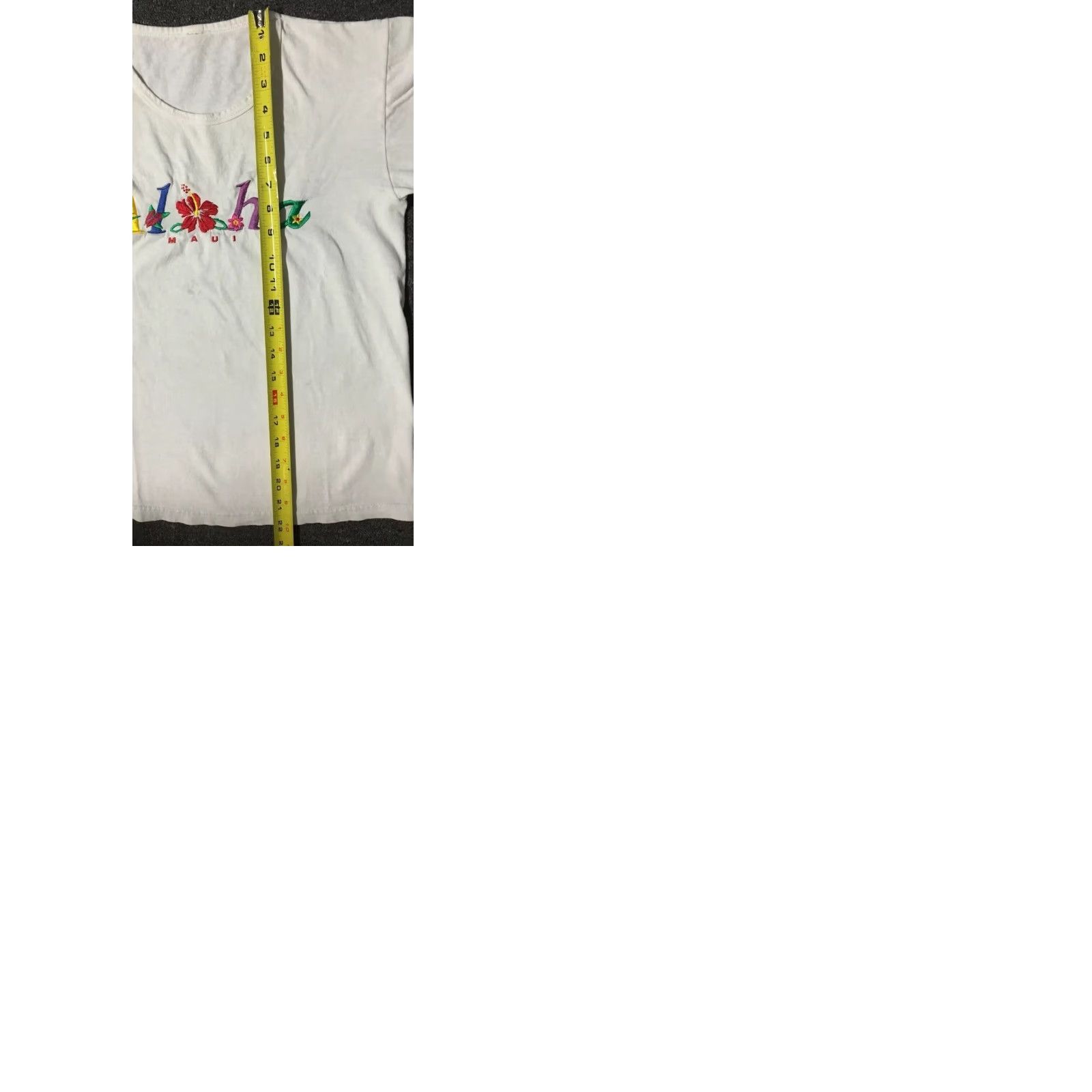 ALOHAS VINTAGE Maui Hawaii Aloha Shirt S White 90s Grunge Surf Ocean USA Women's T-Shirt Size S / US 4 / IT 40 - 9 Thumbnail