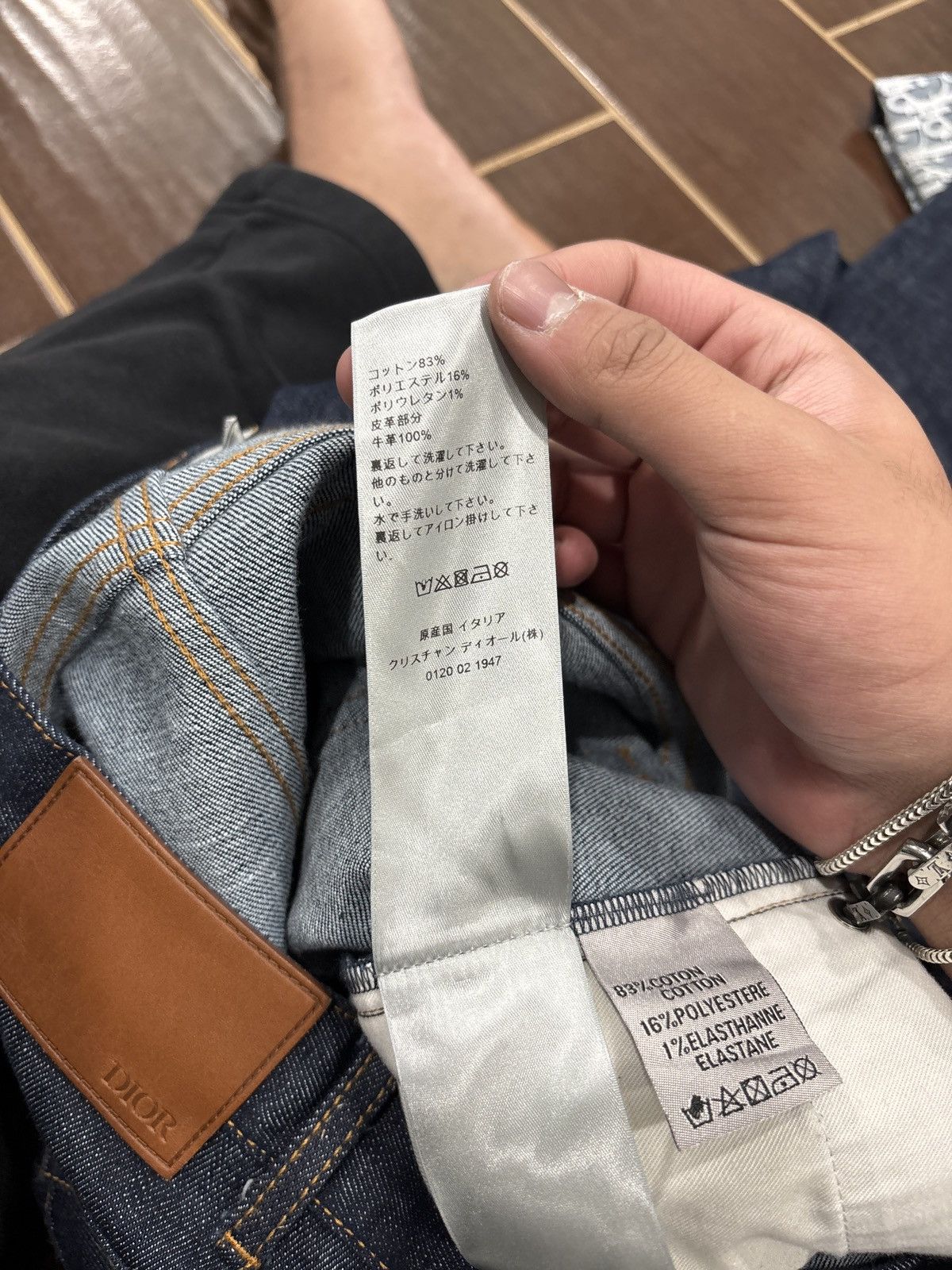 Dior LIGHT USED Dior Oblique Denim Slim Jeans Size 38 Size US 38 / EU 54 - 15 Thumbnail