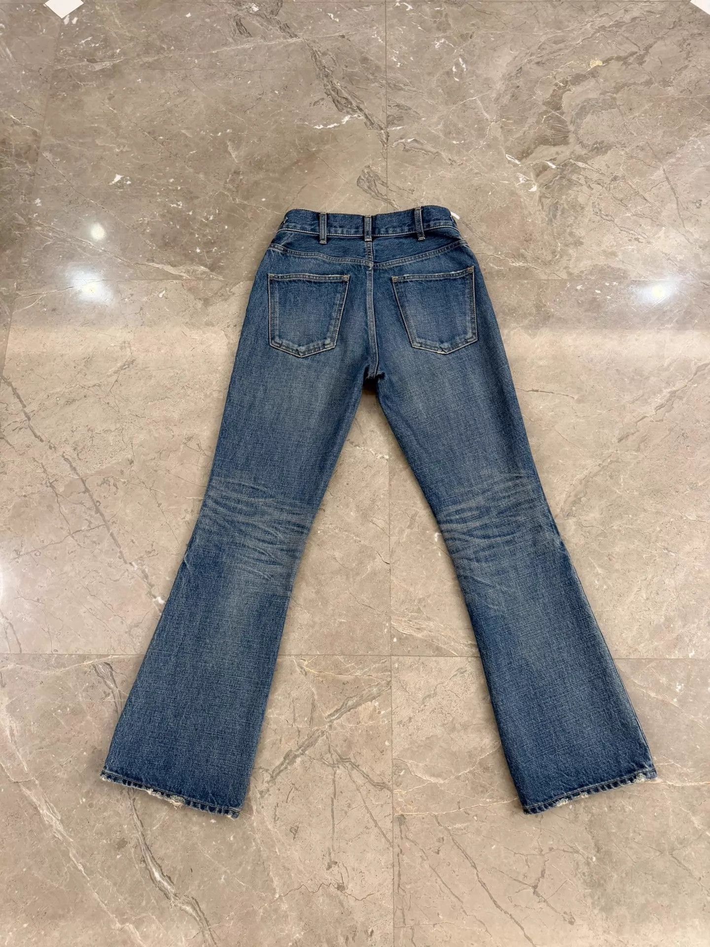 Celine Celine by Hedi Slimane Lock Gold Label Flared Jeans 26 Lisa Size 26" / US 2 / IT 38 - 2 Thumbnail