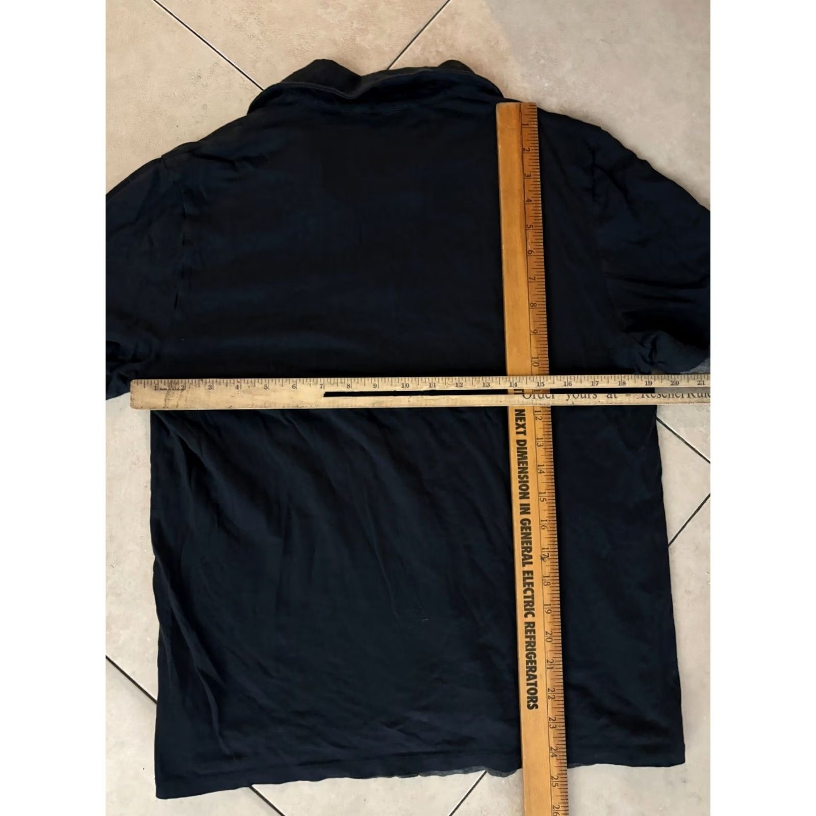 Vince Vince Polo Shirt Mens M Black Double Layer Pima Cotton Short Sleeve 3123 Size US M / EU 48-50 / 2 - 4 Thumbnail