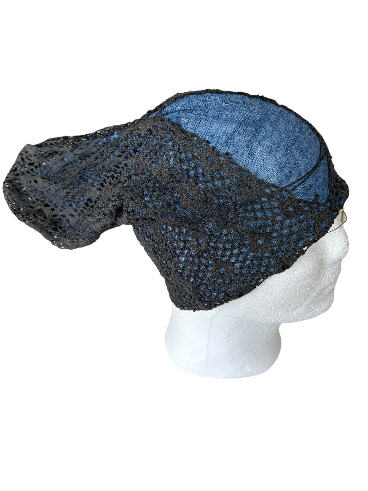 14th Addiction × Japanese Brand × Le Grande Bleu (L.G.B.) Punk Bondage distressed Long Beanie Hats☠️ Size ONE SIZE - 2 Thumbnail