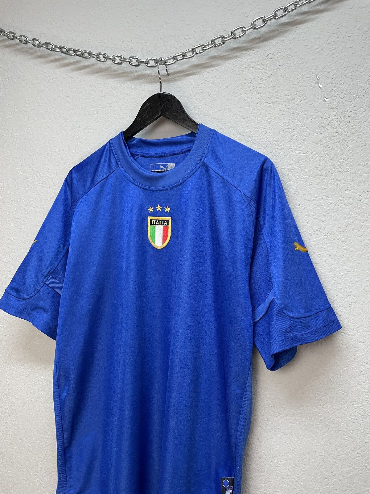 Puma Vintage Y2K Puma Italia Tee 00s Blockcore Soccer Jersey Size US XL / EU 56 / 4 - 1 Thumbnail