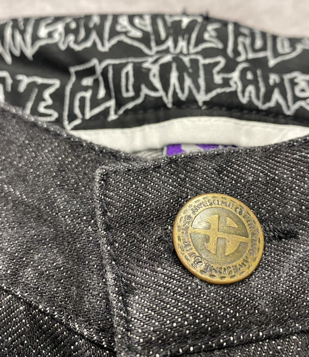 Fucking Awesome Fucking Awesome Washed Black Relax Fit Denim Jeans Size US 30 / EU 46 - 3 Thumbnail