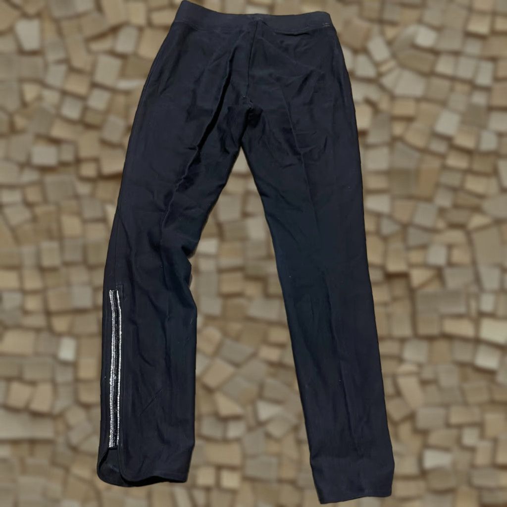 Vintage Ethyl Pants Women's 12 Black Pull On Beads Ankle Size 34" / US 12 / IT 48 - 1 Thumbnail